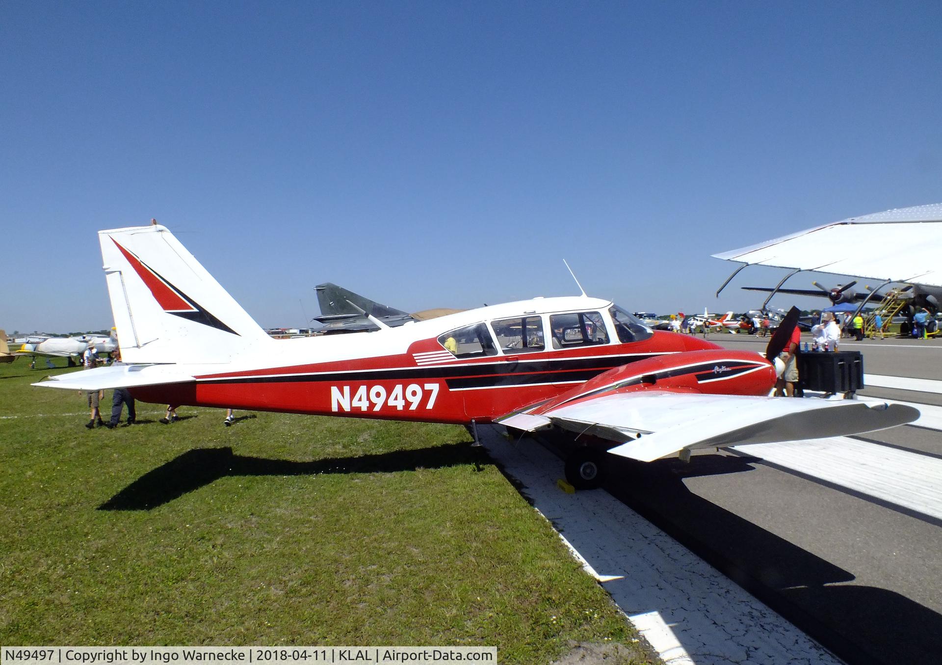 N49497, 1961 Piper PA-23-250 Aztec C/N 27-475, Piper PA-23-250 Aztec at 2018 Sun 'n Fun, Lakeland FL
