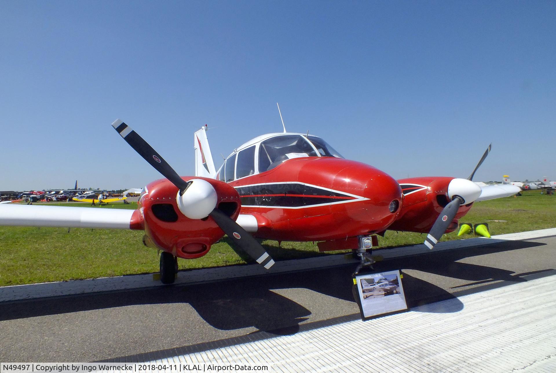 N49497, 1961 Piper PA-23-250 Aztec C/N 27-475, Piper PA-23-250 Aztec at 2018 Sun 'n Fun, Lakeland FL