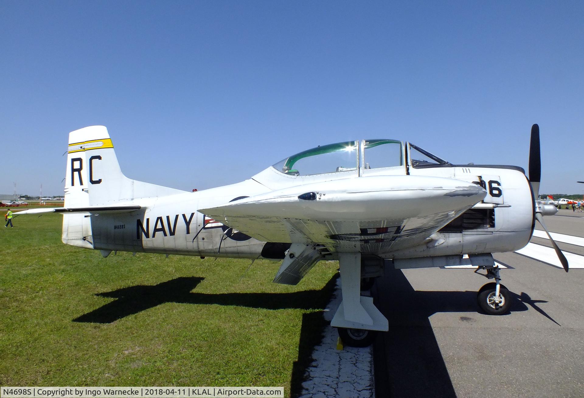 N4698S, North American T-28B Trojan C/N 200-69 (137706), North American T-28B Trojan at 2018 Sun 'n Fun, Lakeland FL