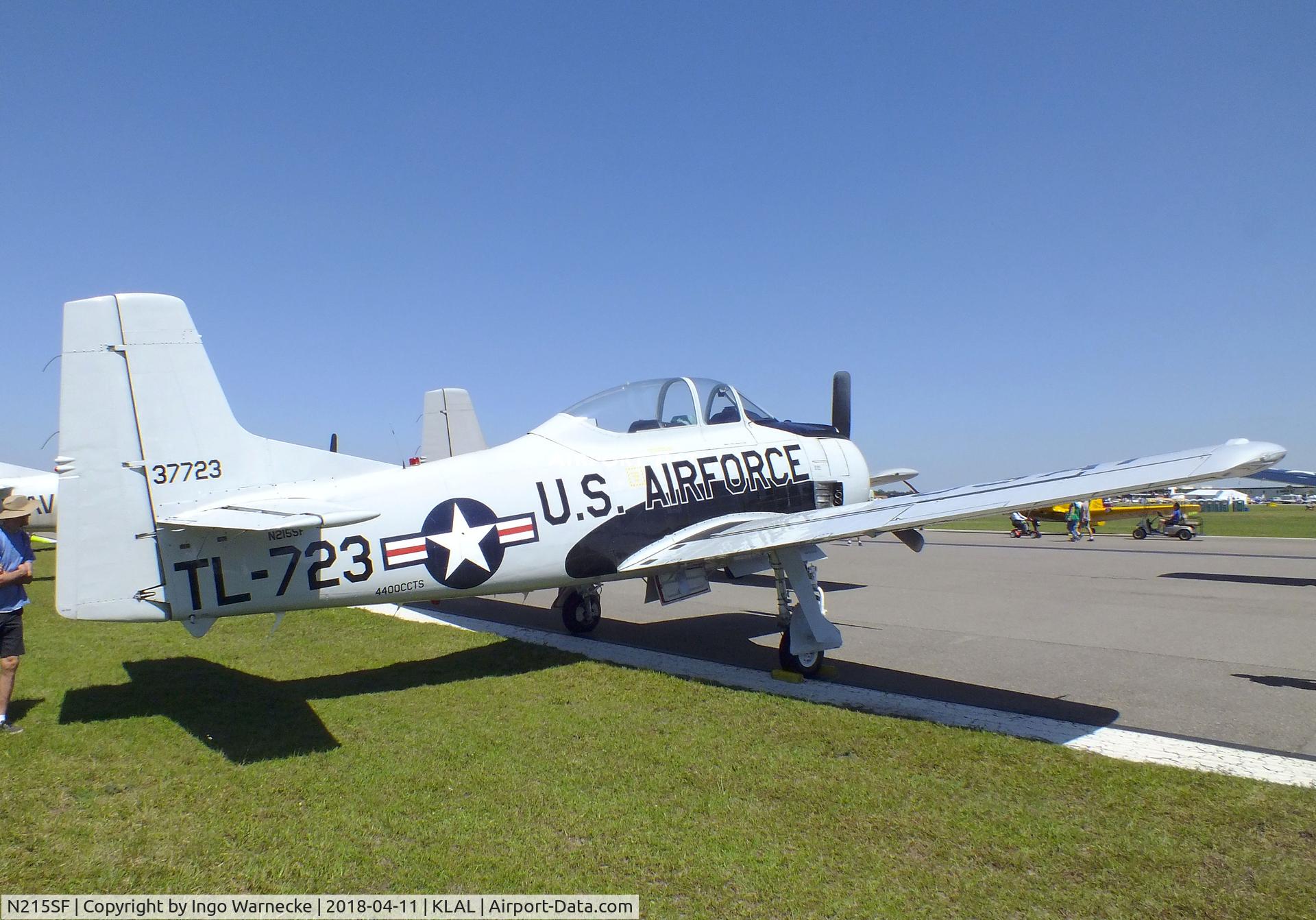 N215SF, 1955 North American T-28B Trojan C/N 200-86 (137723), North American T-28B Trojan at 2018 Sun 'n Fun, Lakeland FL