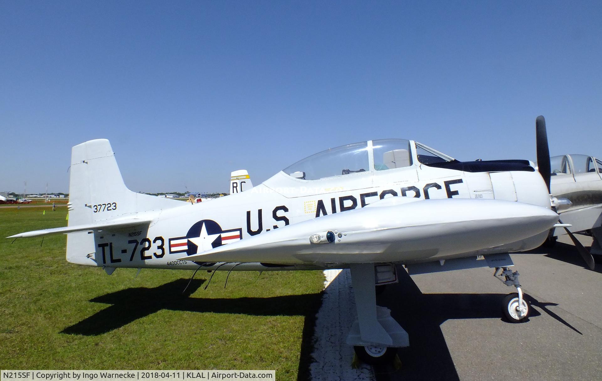 N215SF, 1955 North American T-28B Trojan C/N 200-86 (137723), North American T-28B Trojan at 2018 Sun 'n Fun, Lakeland FL