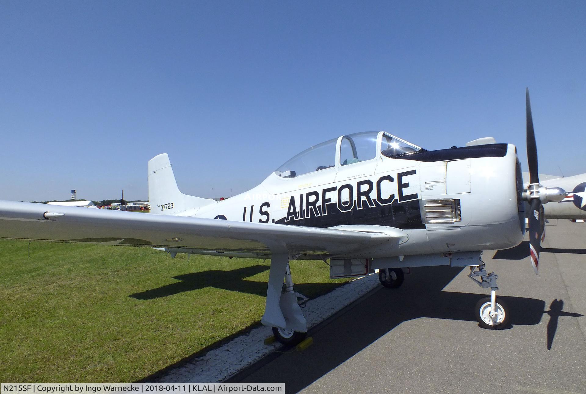 N215SF, 1955 North American T-28B Trojan C/N 200-86 (137723), North American T-28B Trojan at 2018 Sun 'n Fun, Lakeland FL