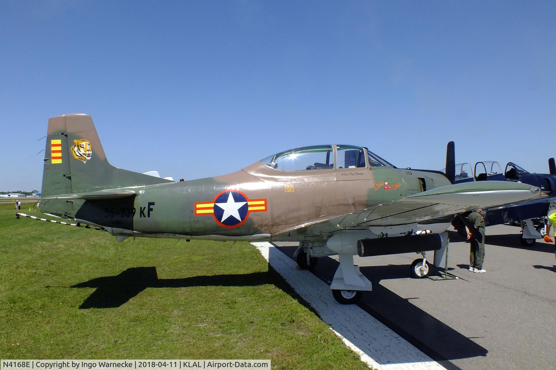 N4168E, 1956 North American T-28C Trojan C/N 252-2, North American T-28C Trojan at 2018 Sun 'n Fun, Lakeland FL
