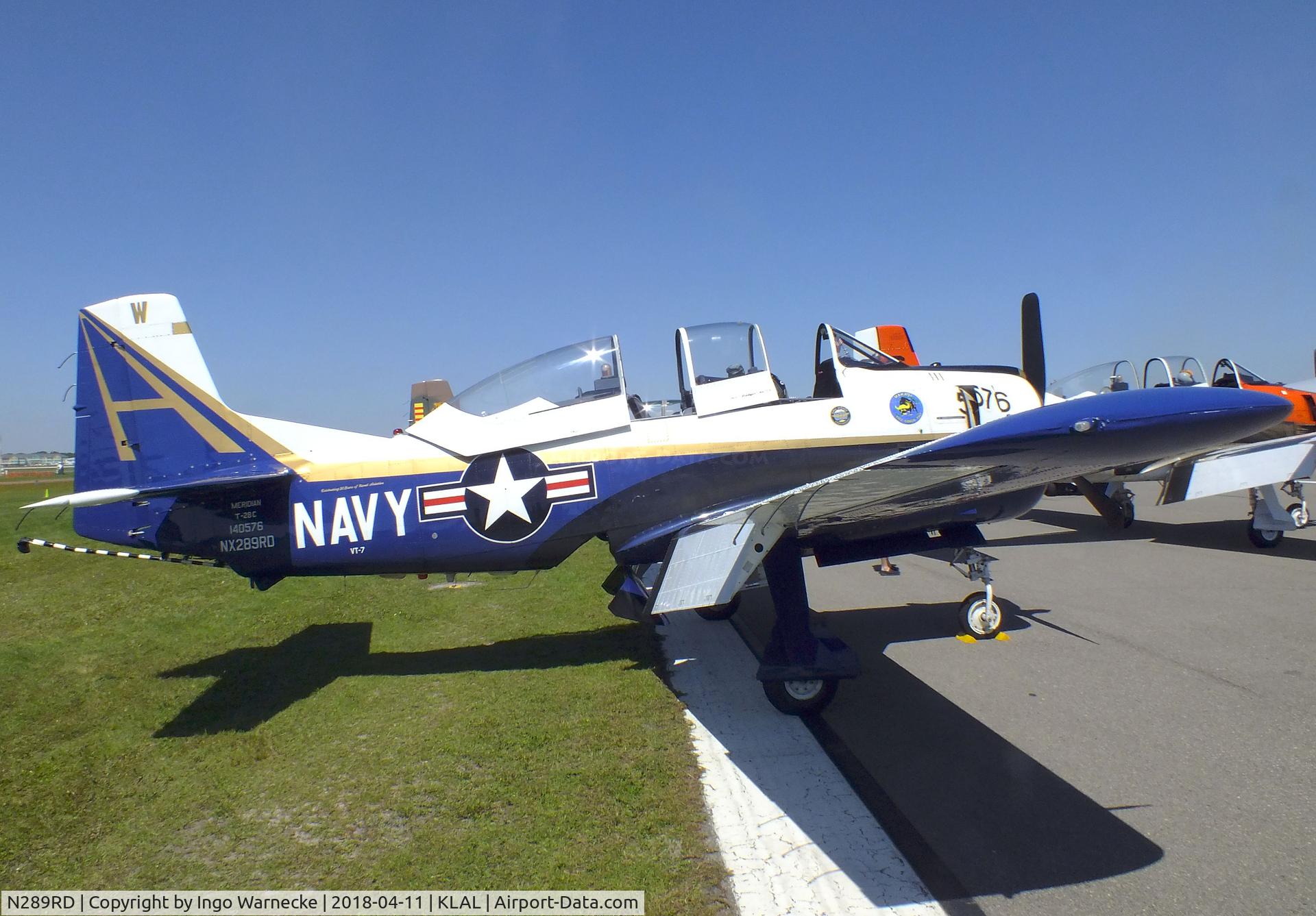 N289RD, 1956 North American T-28C Trojan C/N 226-153, North American T-28C Trojan at 2018 Sun 'n Fun, Lakeland FL
