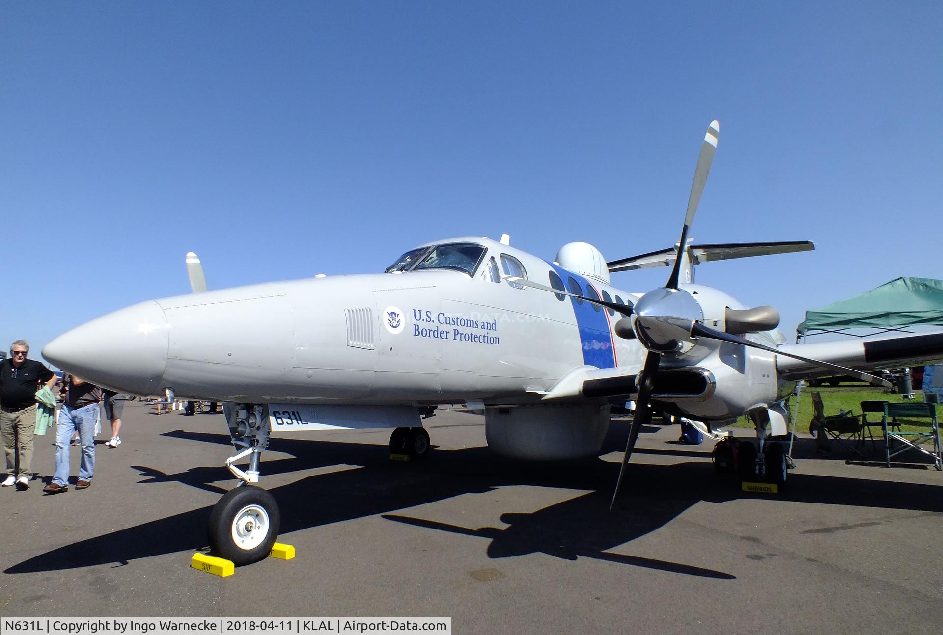 N631L, 2014 Beechcraft B300C King Air C/N FM-56, Beechcraft B300C King Air of US Customs and Border Protection at 2018 Sun 'n Fun, Lakeland FL