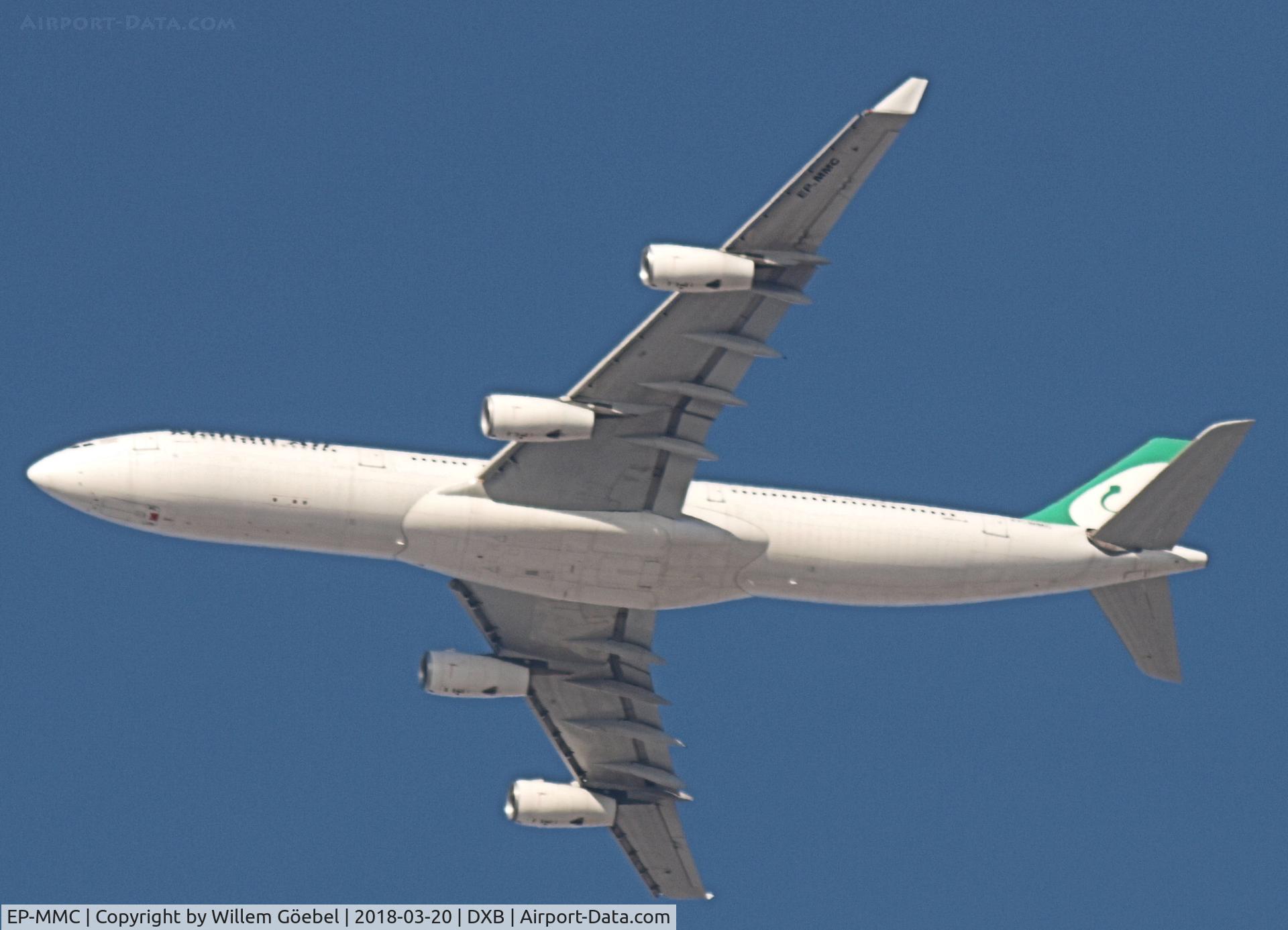 EP-MMC, 1999 Airbus A340-313X C/N 282, Take off from DUBAI INTERNATIONAL Airport
