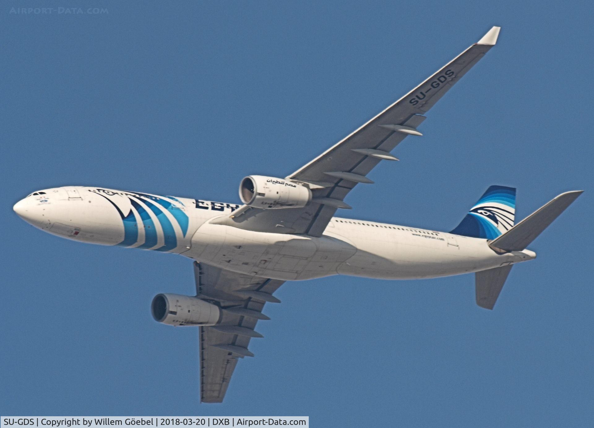 SU-GDS, 2010 Airbus A330-343X C/N 1143, Take off from DUBAI INTERNATIONAL Airport