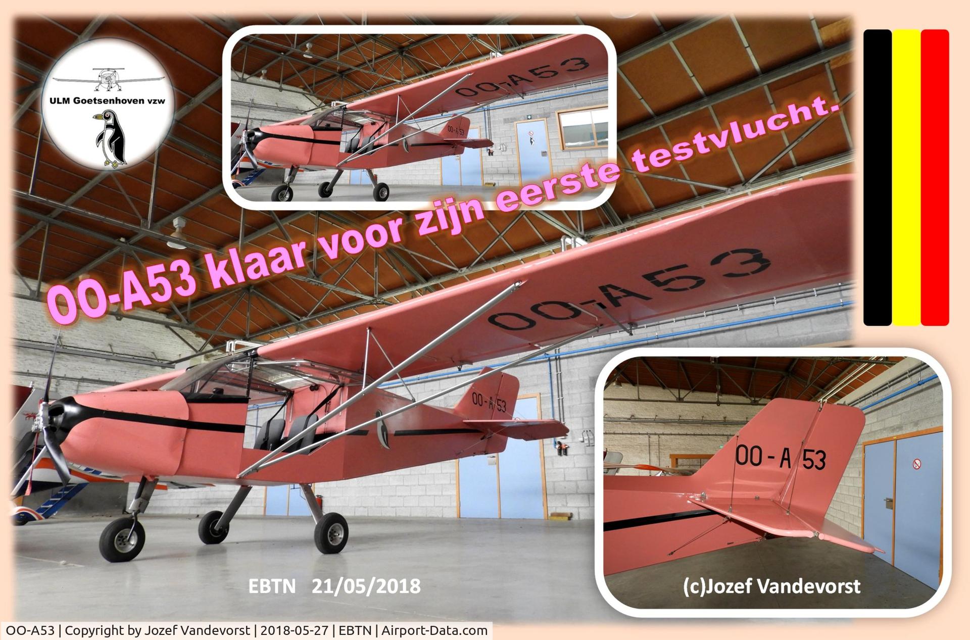 OO-A53, 1991 Rans S-6ES Coyote II C/N 1091222, Complete rebuilded during last winter 17'-18 in EBTN.
