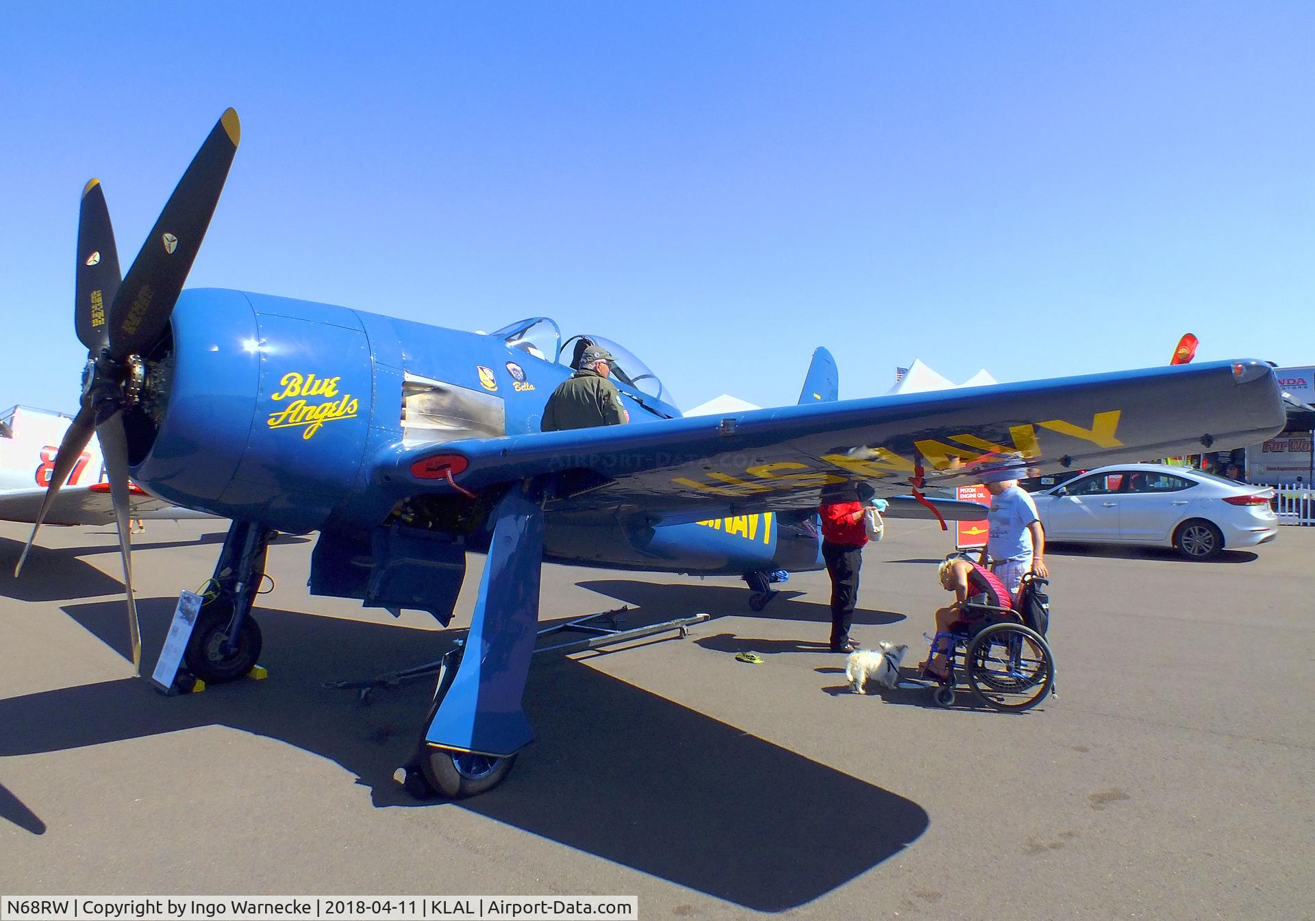 N68RW, 1947 Grumman F8F-2 (G58) Bearcat C/N D.1162, Grumman F8F-2 (G58) Bearcat at 2018 Sun 'n Fun, Lakeland FL