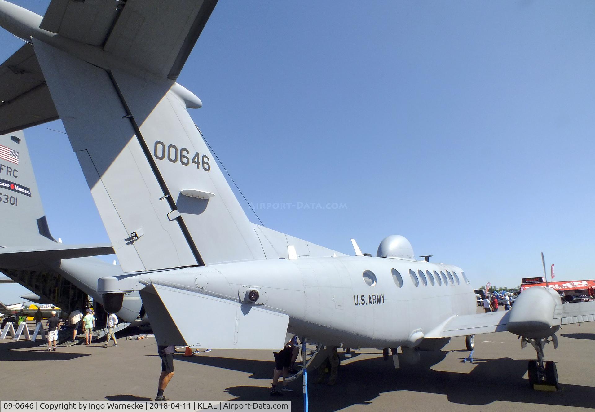 09-0646, 2010 Raytheon Beech MC-12W Liberty C/N FL-646, Raytheon Beechcraft MC-12W Liberty of the US Army at 2018 Sun 'n Fun, Lakeland FL