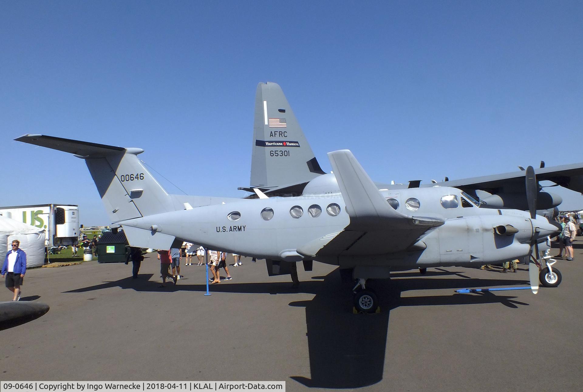 09-0646, 2010 Raytheon Beech MC-12W Liberty C/N FL-646, Raytheon Beechcraft MC-12W Liberty of the US Army at 2018 Sun 'n Fun, Lakeland FL