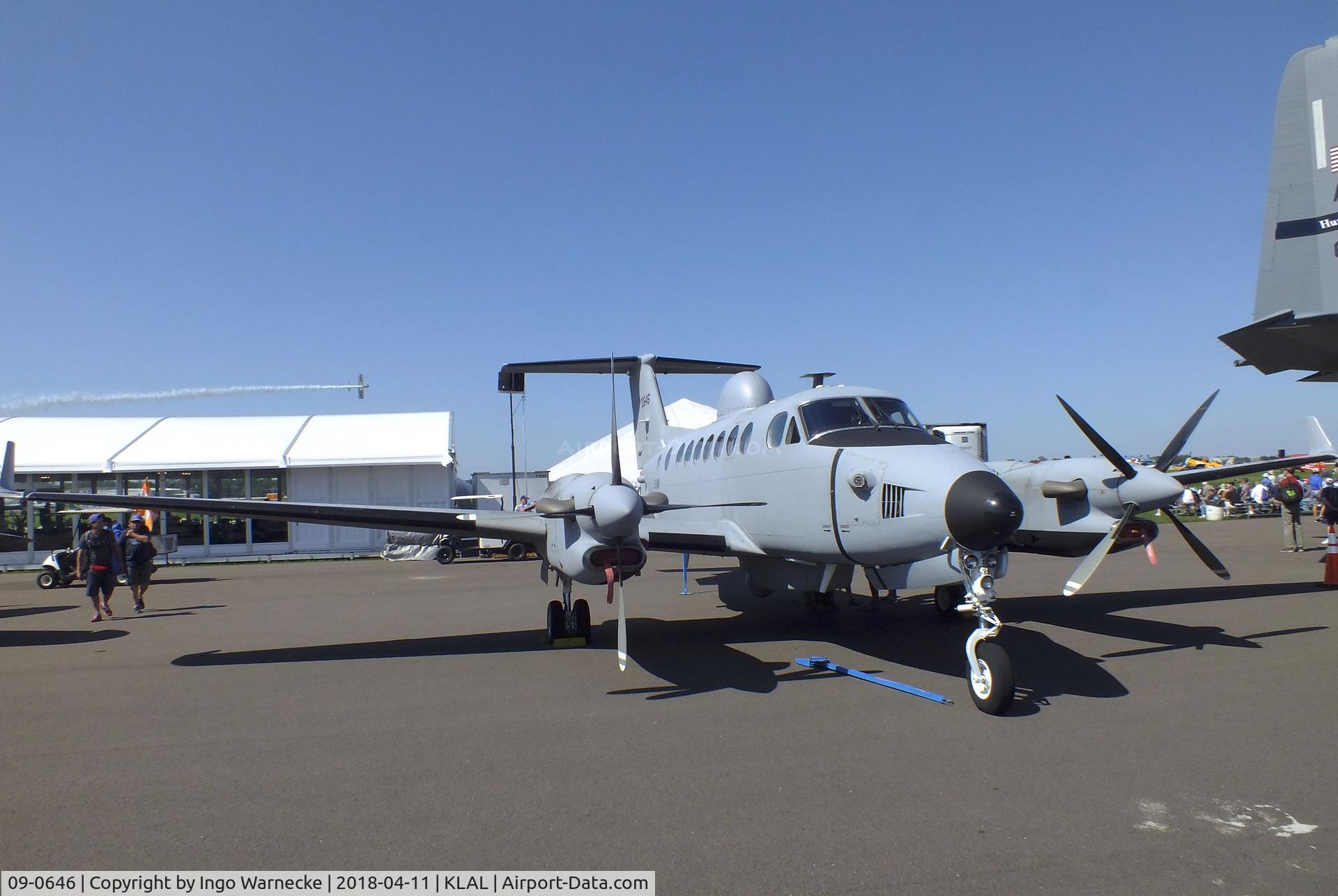 09-0646, 2010 Raytheon Beech MC-12W Liberty C/N FL-646, Raytheon Beechcraft MC-12W Liberty of the US Army at 2018 Sun 'n Fun, Lakeland FL