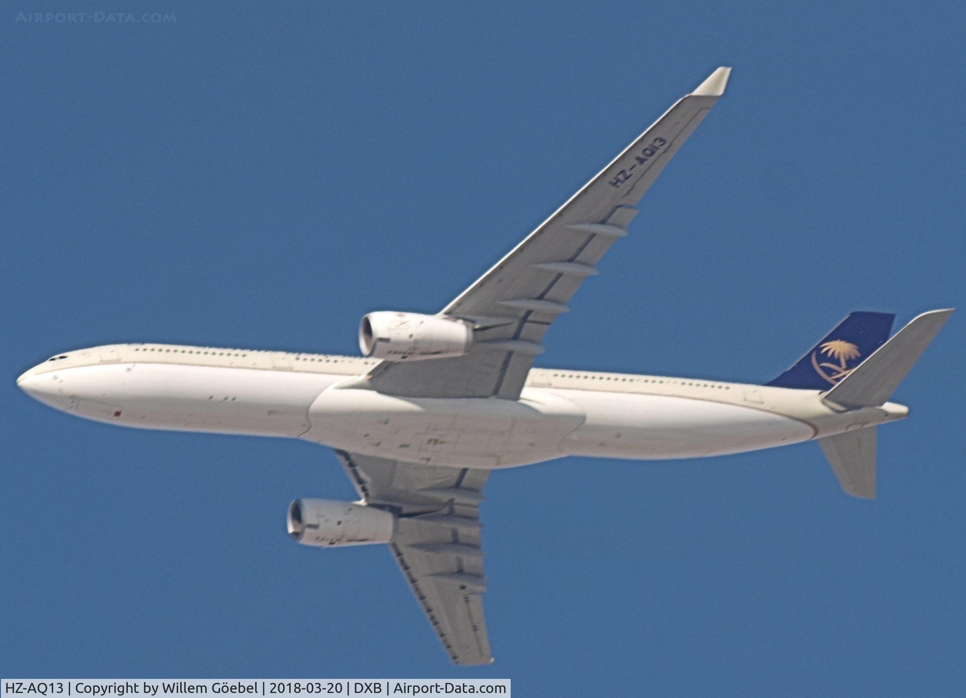 HZ-AQ13, 2016 Airbus A330-343 C/N 1729, Take off from DUBAI INTERNATIONAL Airport