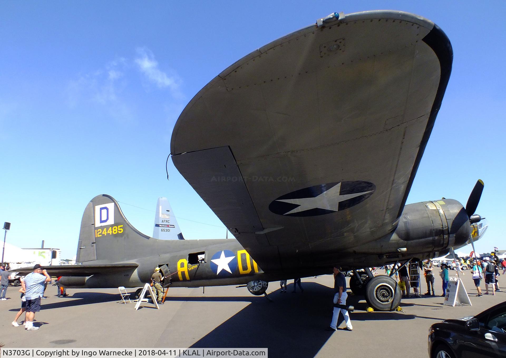 N3703G, 1945 Boeing B-17G Flying Fortress C/N 44-83546-A, Boeing B-17G Flying Fortress at 2018 Sun 'n Fun, Lakeland FL