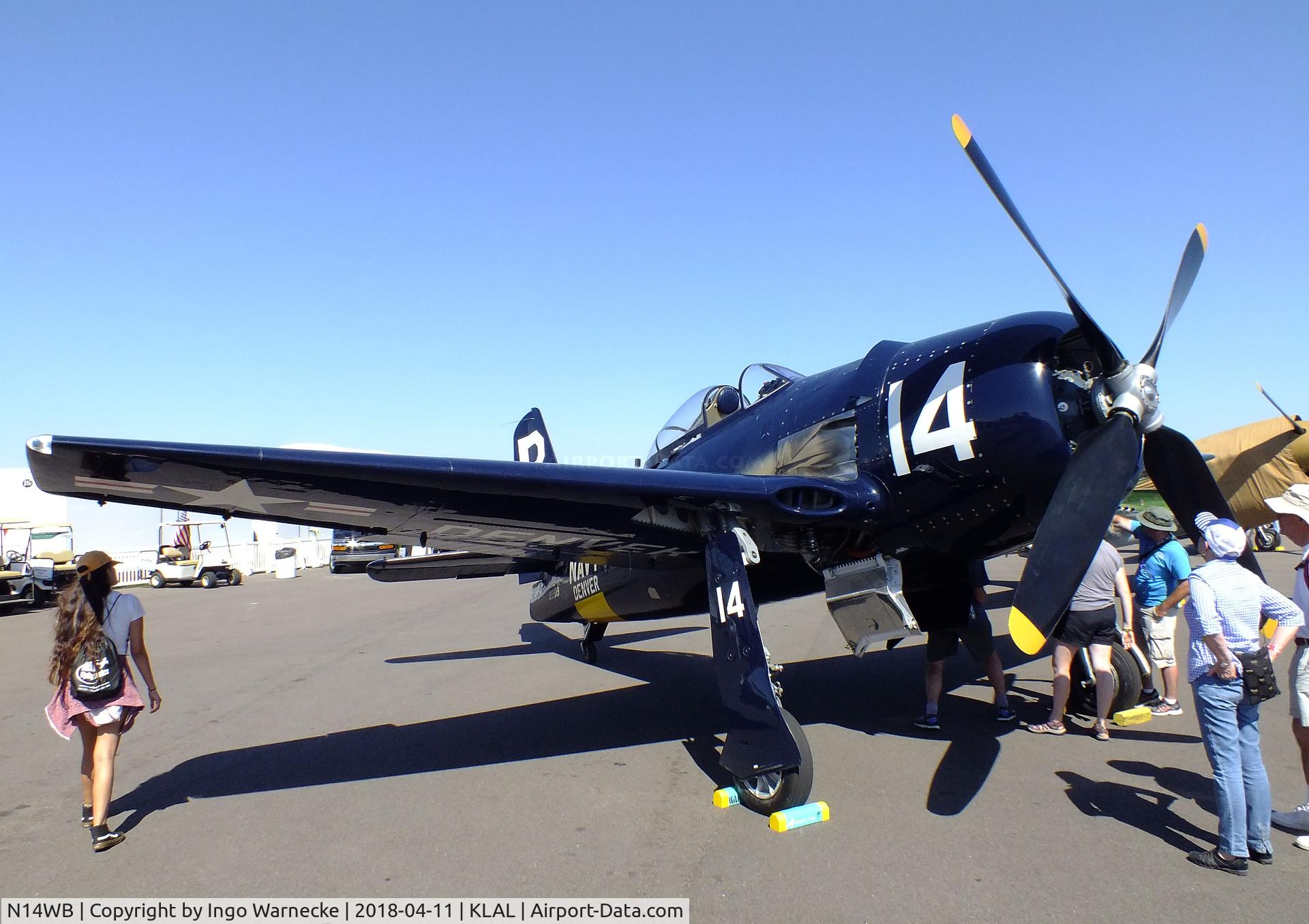 N14WB, Grumman F8F-2 (G58) Bearcat C/N D.1148, Grumman F8F-2 (G58) Bearcat at 2018 Sun 'n Fun, Lakeland FL