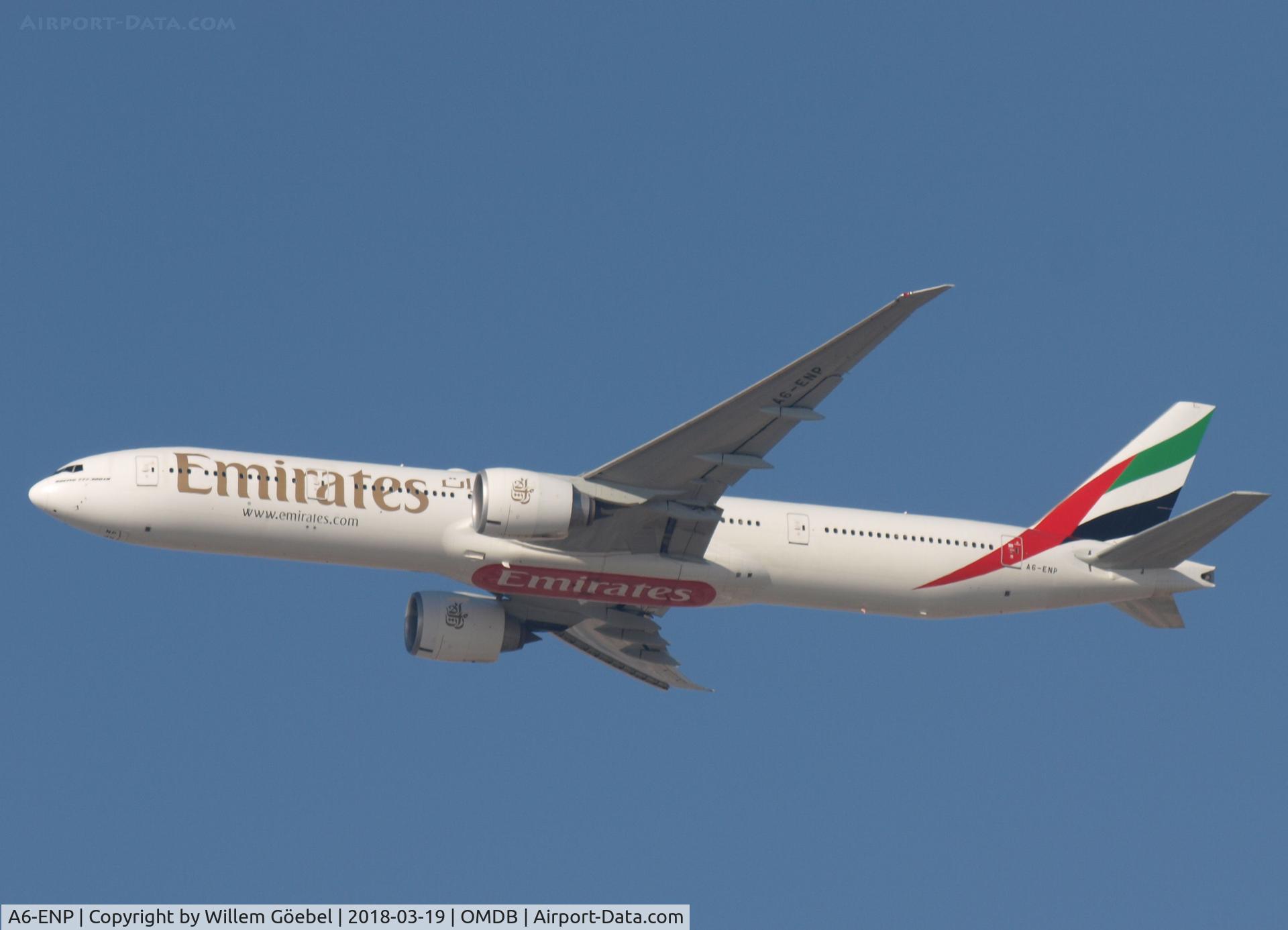 A6-ENP, 2014 Boeing 777-31H/ER C/N 41362, Take off from DUBAI INTERNATIONAL Airport