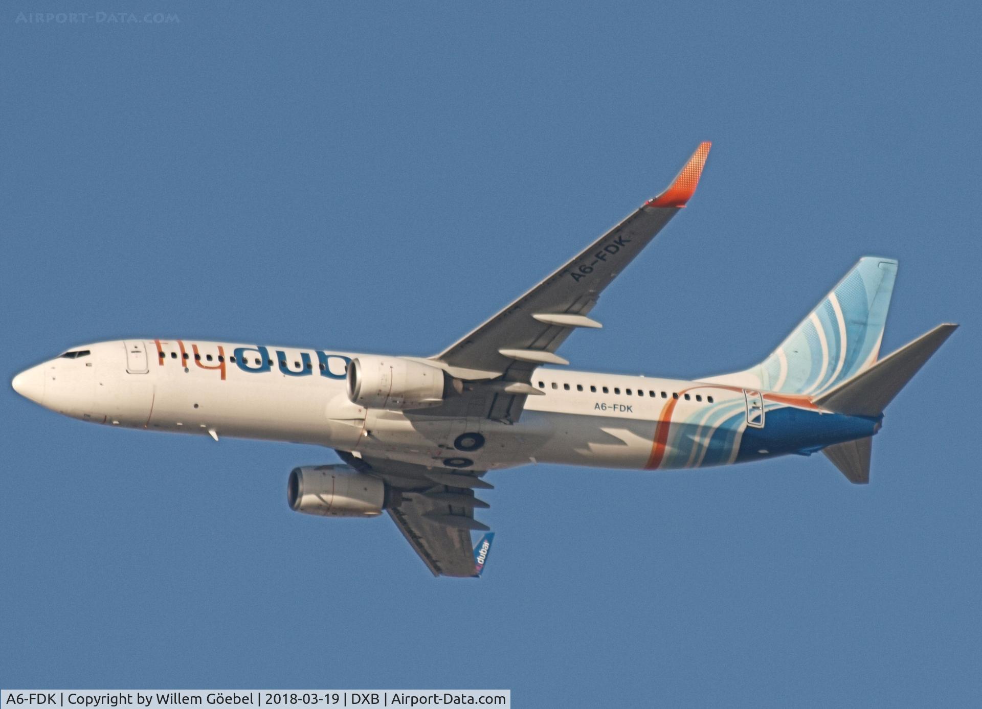 A6-FDK, 2010 Boeing 737-8KN C/N 40238, Take off from DUBAI INTERNATIONAL Airport