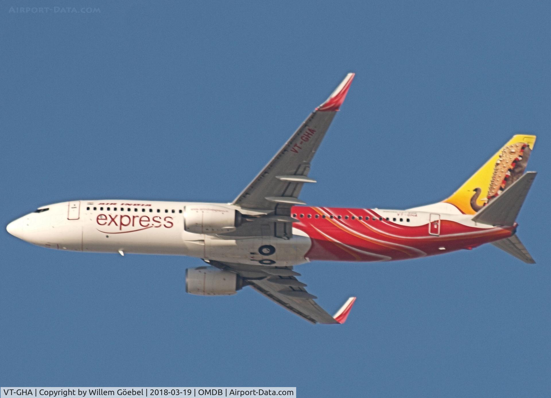 VT-GHA, 2016 Boeing 737-86KN C/N 60694, Take off from DUBAI INTERNATIONAL Airport