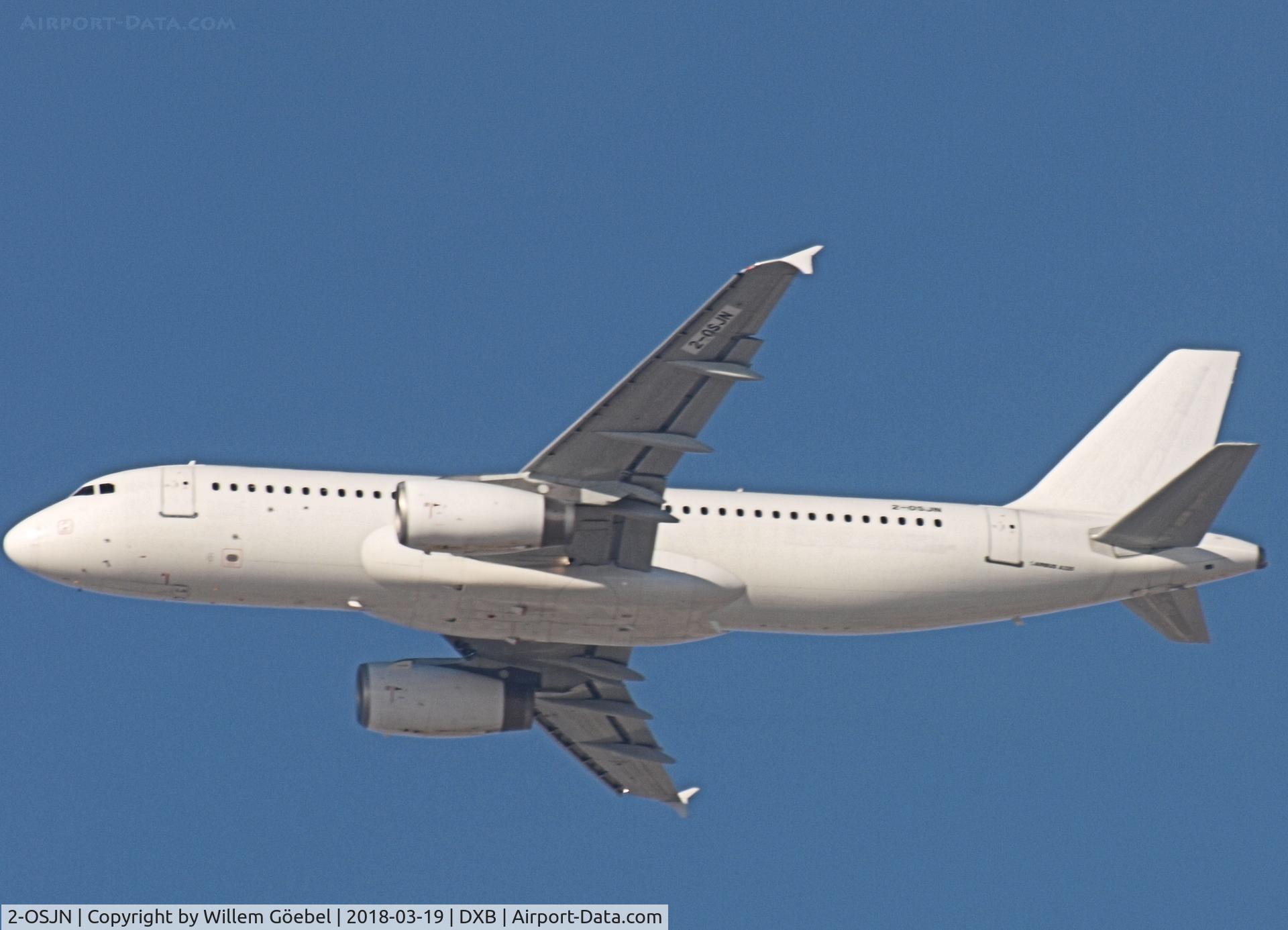 2-OSJN, 1992 Airbus A320-231 C/N 308, Take off from DUBAI INTERNATIONAL Airport