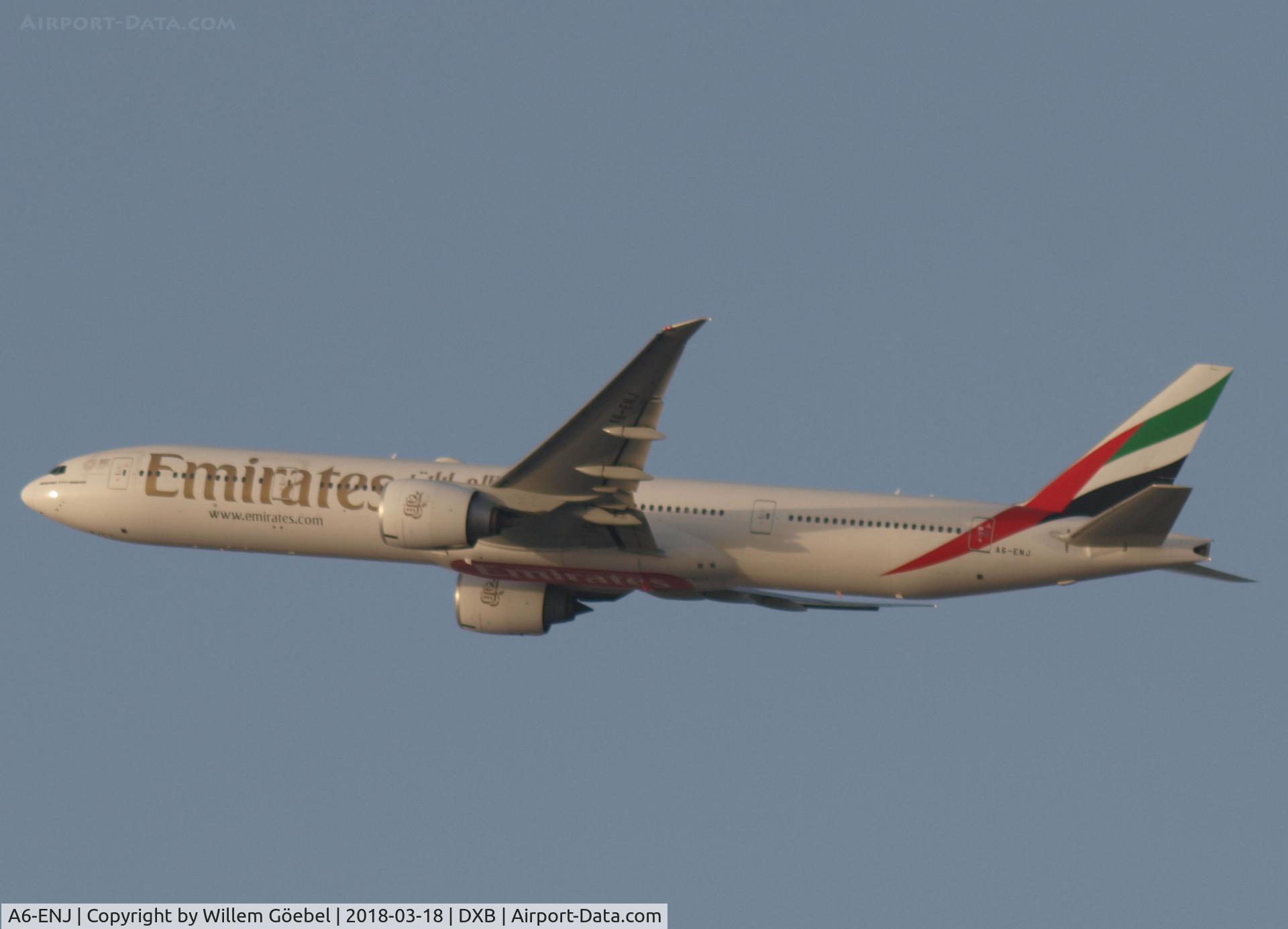 A6-ENJ, 2013 Boeing 777-31H/ER C/N 35605, Take off from DUBAI INTERNATIONAL Airport
