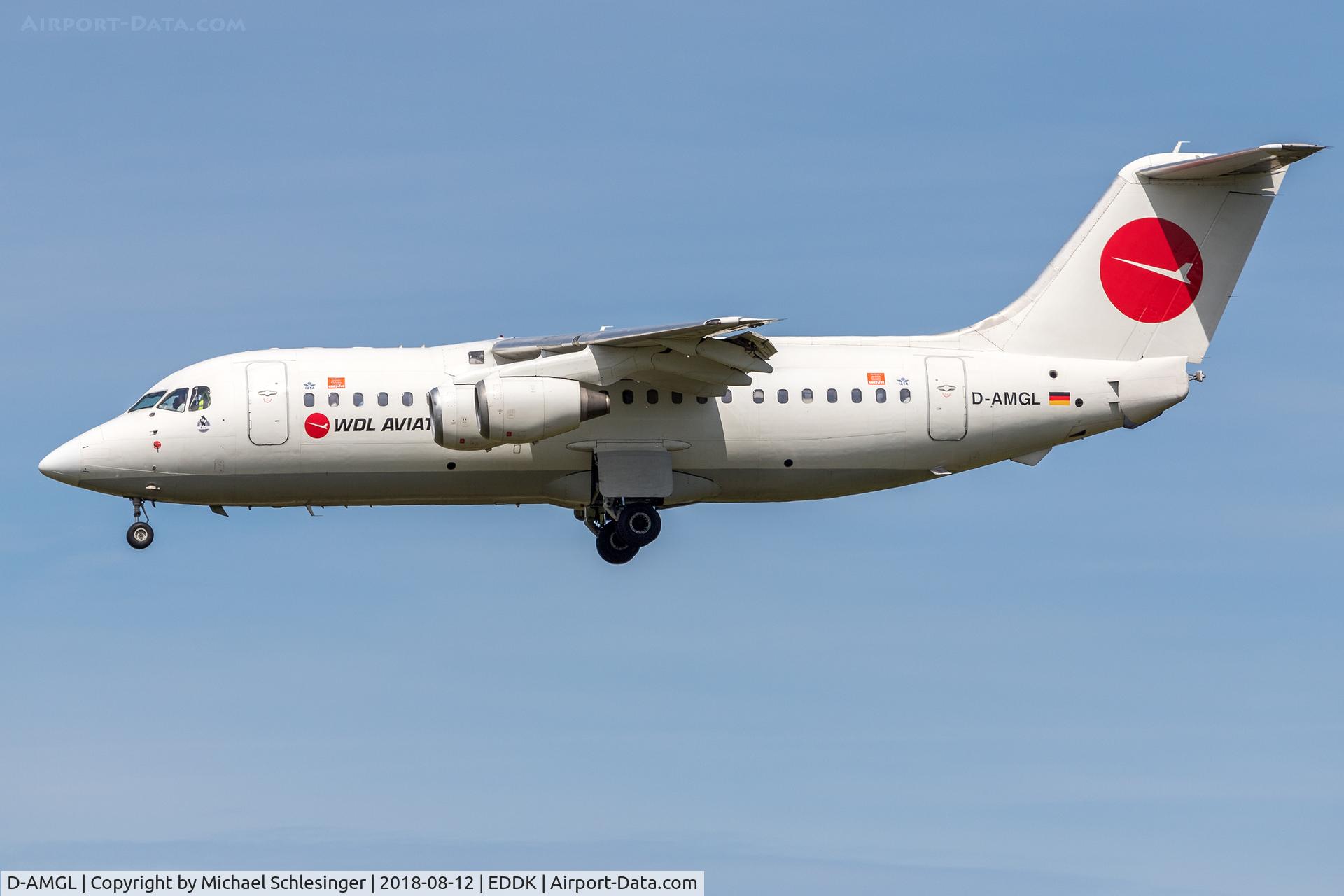 D-AMGL, 1986 British Aerospace BAe.146-200 C/N E2055, D-AMGL - Aerospace 146-200 - WDL Aviation