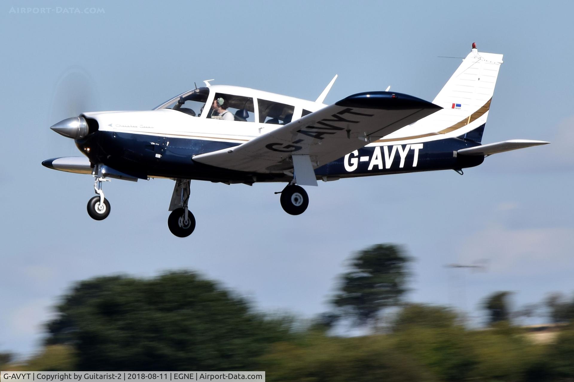 G-AVYT, 1968 Piper PA-28R-180 Cherokee Arrow C/N 28R-30472, At Gamston