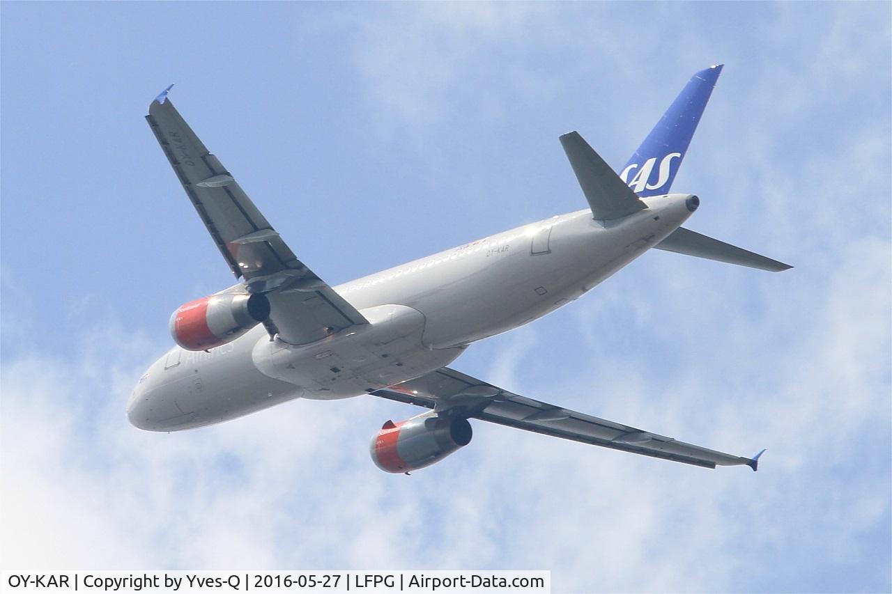 OY-KAR, 2007 Airbus A320-232 C/N 3159, Airbus A320-232, Take off rwy 27L, Roissy Charles De Gaulle airport (LFPG-CDG)