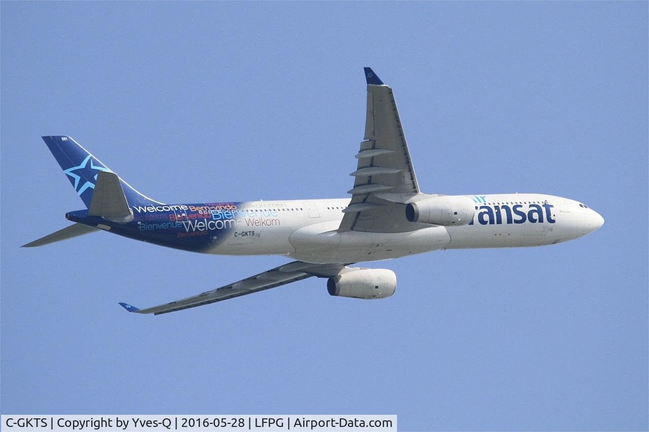 C-GKTS, 1995 Airbus A330-342 C/N 111, Airbus A330-342, Take off rwy 06R, Roissy Charles De Gaulle airport (LFPG-CDG)