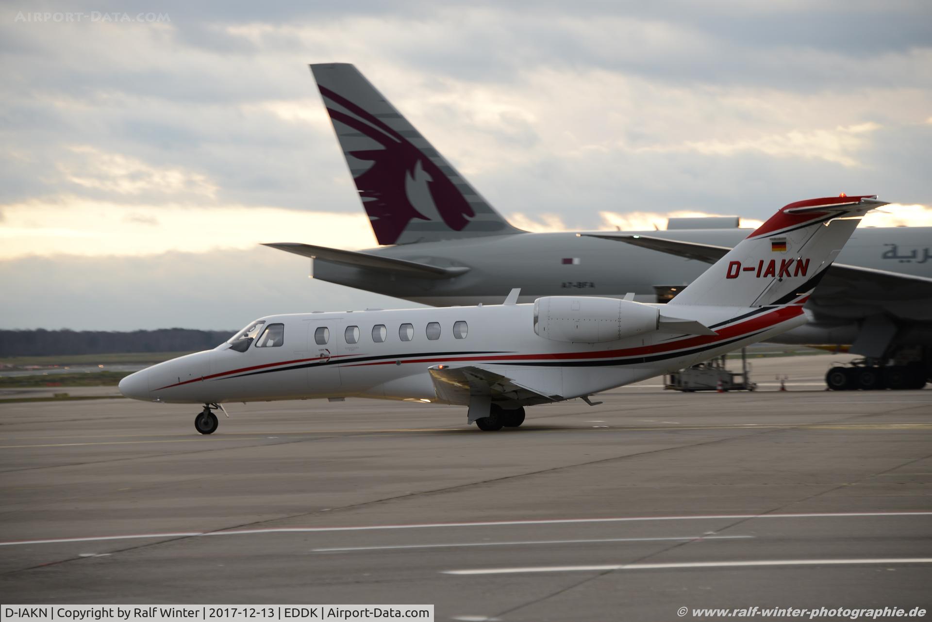 D-IAKN, 2007 Cessna 525A CitationJet CJ2+ C/N 525A-0367, Cessna 525A CitationJet CJ2 - Star Wings Dortmund - 525A0367 - D-IAKN - 13.12.2017 - CGN