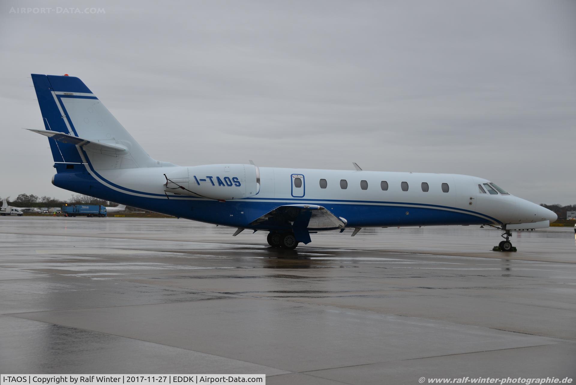 I-TAOS, 2010 Cessna 680 Citation Sovereign C/N 680-0309, Cessna 680 Citation Sovereign - Private - 680-0309 - I-TAOS - 27.11.2017 - CGN