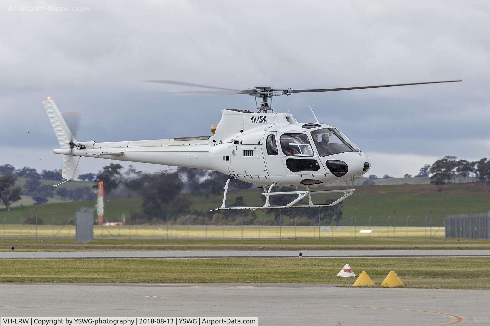 VH-LRW, 1985 Eurocopter AS-350B-2 Ecureuil Ecureuil C/N 1819, Pastoral Performance Pty Ltd (VH-LRW) Eurocopter AS350 B2 at Wagga Wagga Airport.