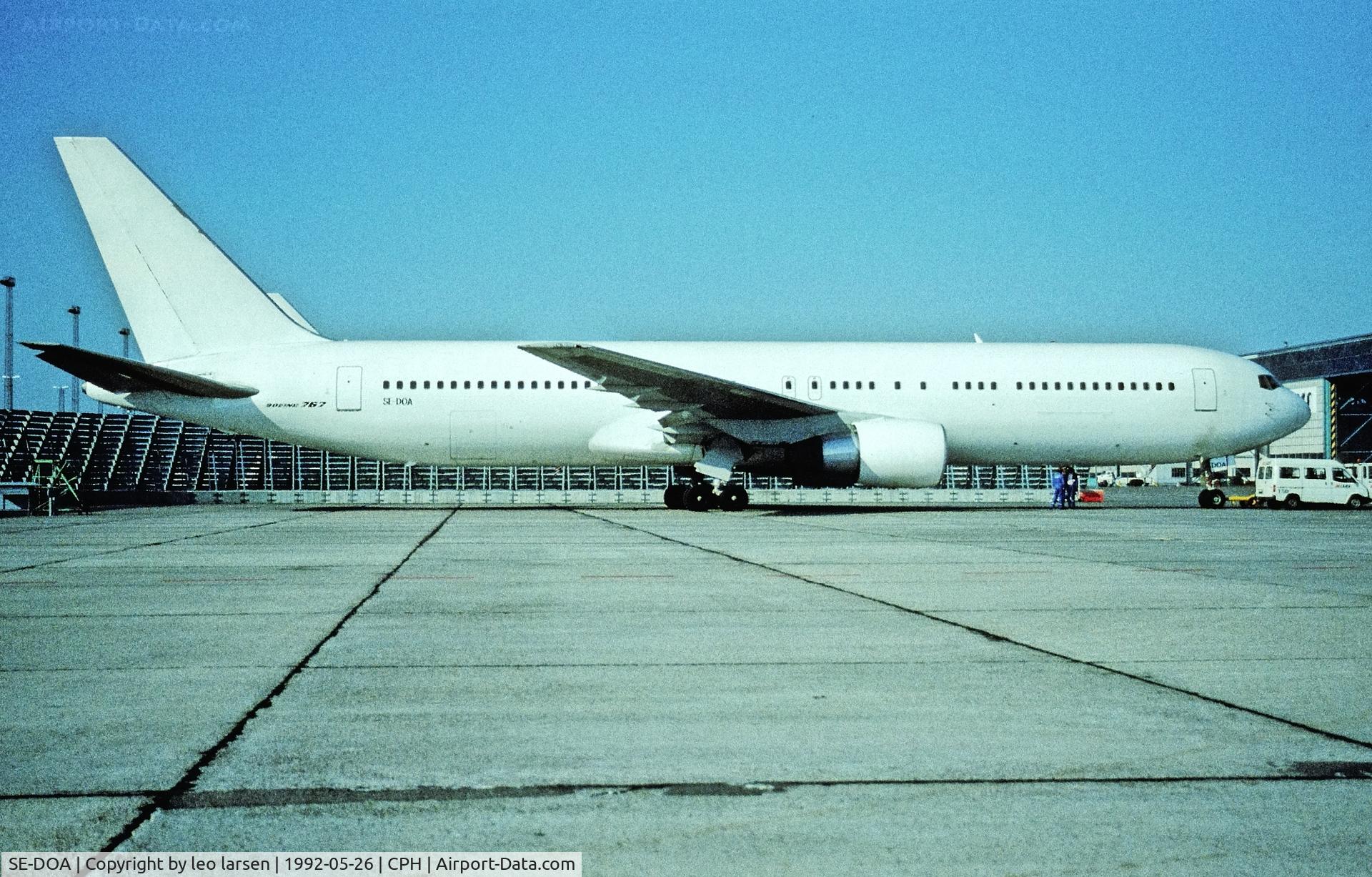 SE-DOA, 1989 Boeing 767-383/ER C/N 24475, Copenhagen 26.5.92