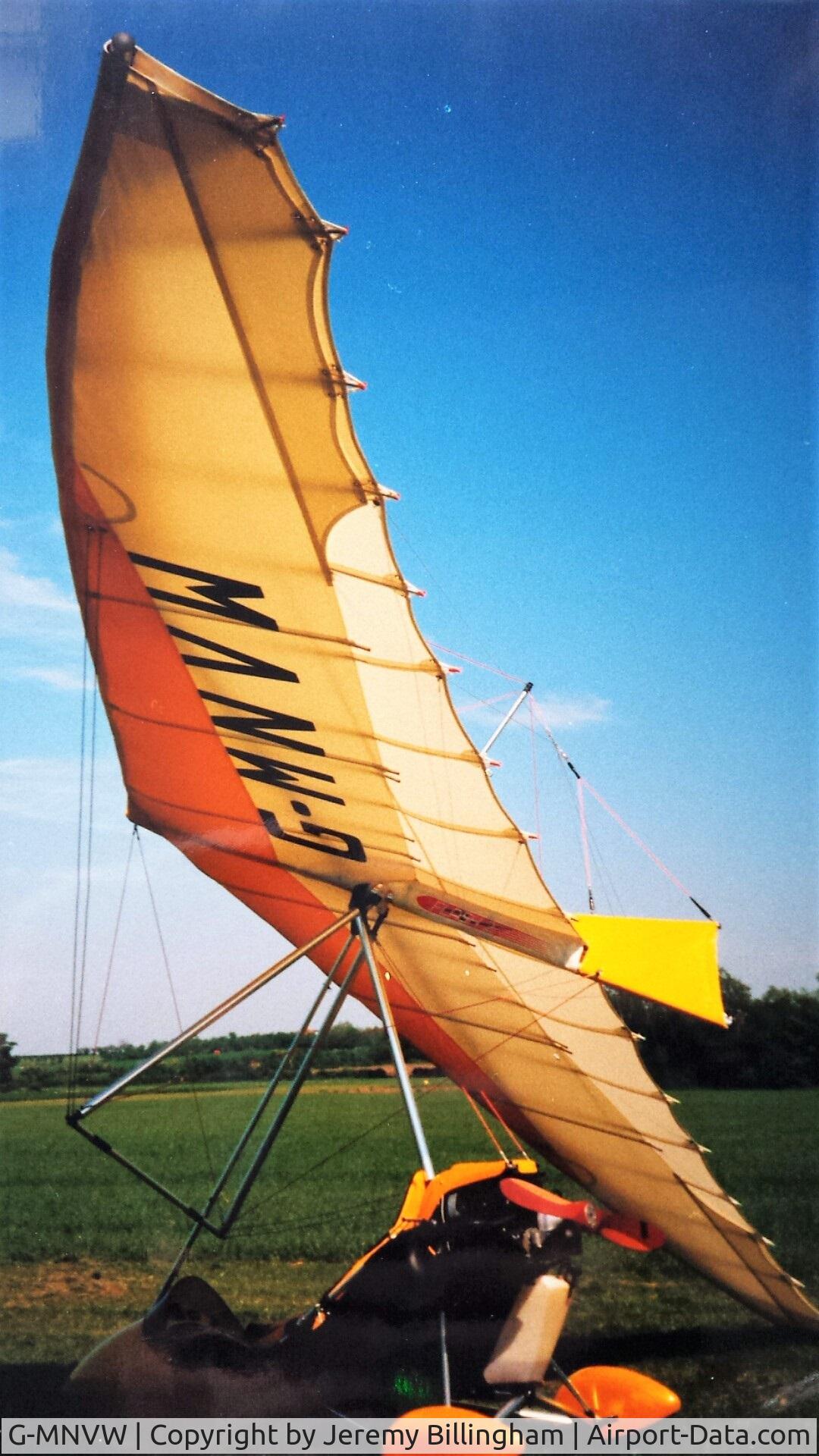 G-MNVW, 1986 Mainair Gemini Flash IIA C/N 466-986-4-W246, I bought this microlight new in 1986 via Microflight and John Hollings at Shobdon.