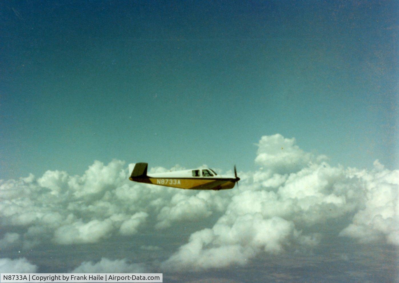 N8733A, 1949 Beech A35 Bonanza C/N D-2155, Flying from Michigan to Texas 1974