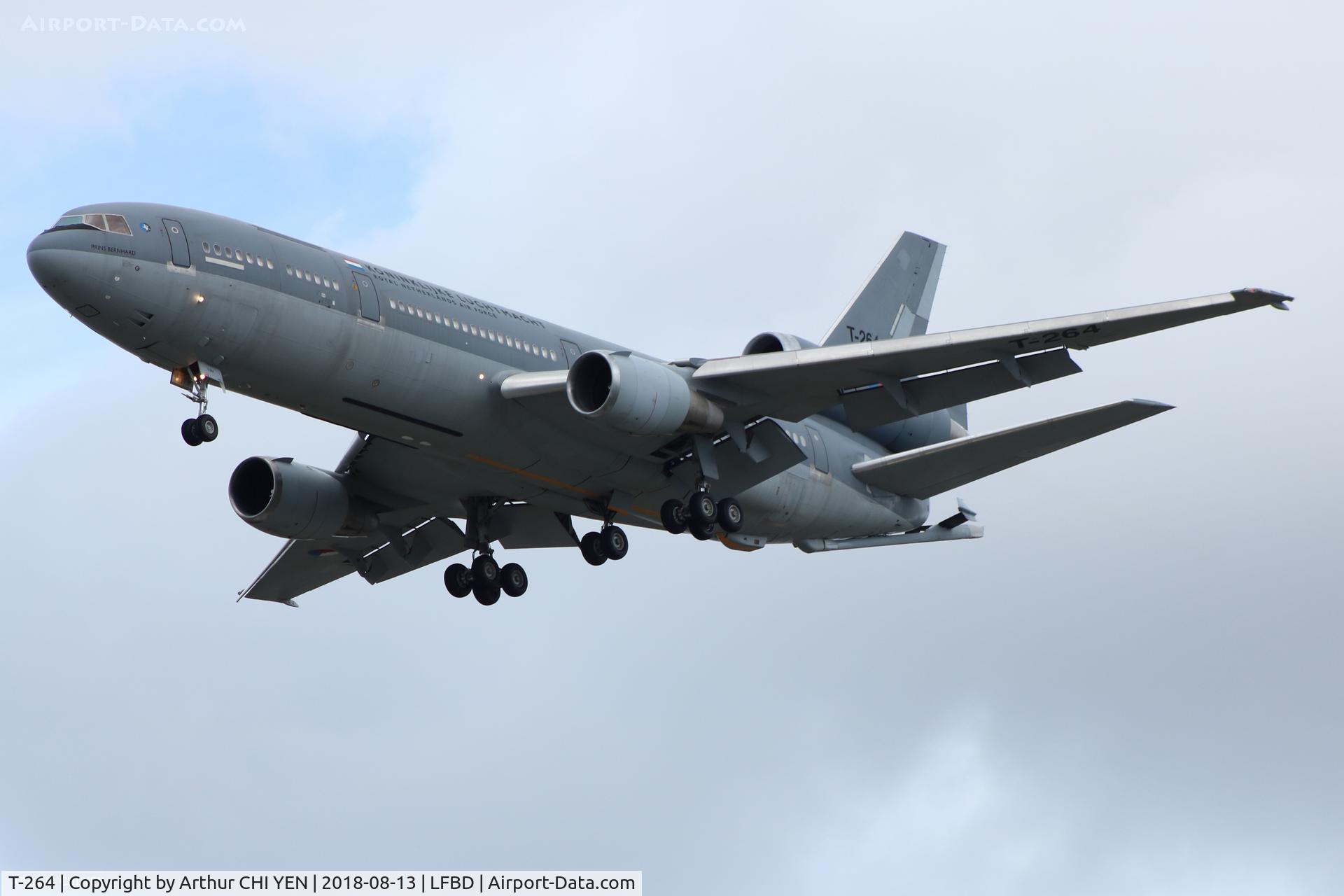 T-264, 1978 McDonnell Douglas KDC-10-30CF C/N 46985, Royal Netherlands Air Force @BOD