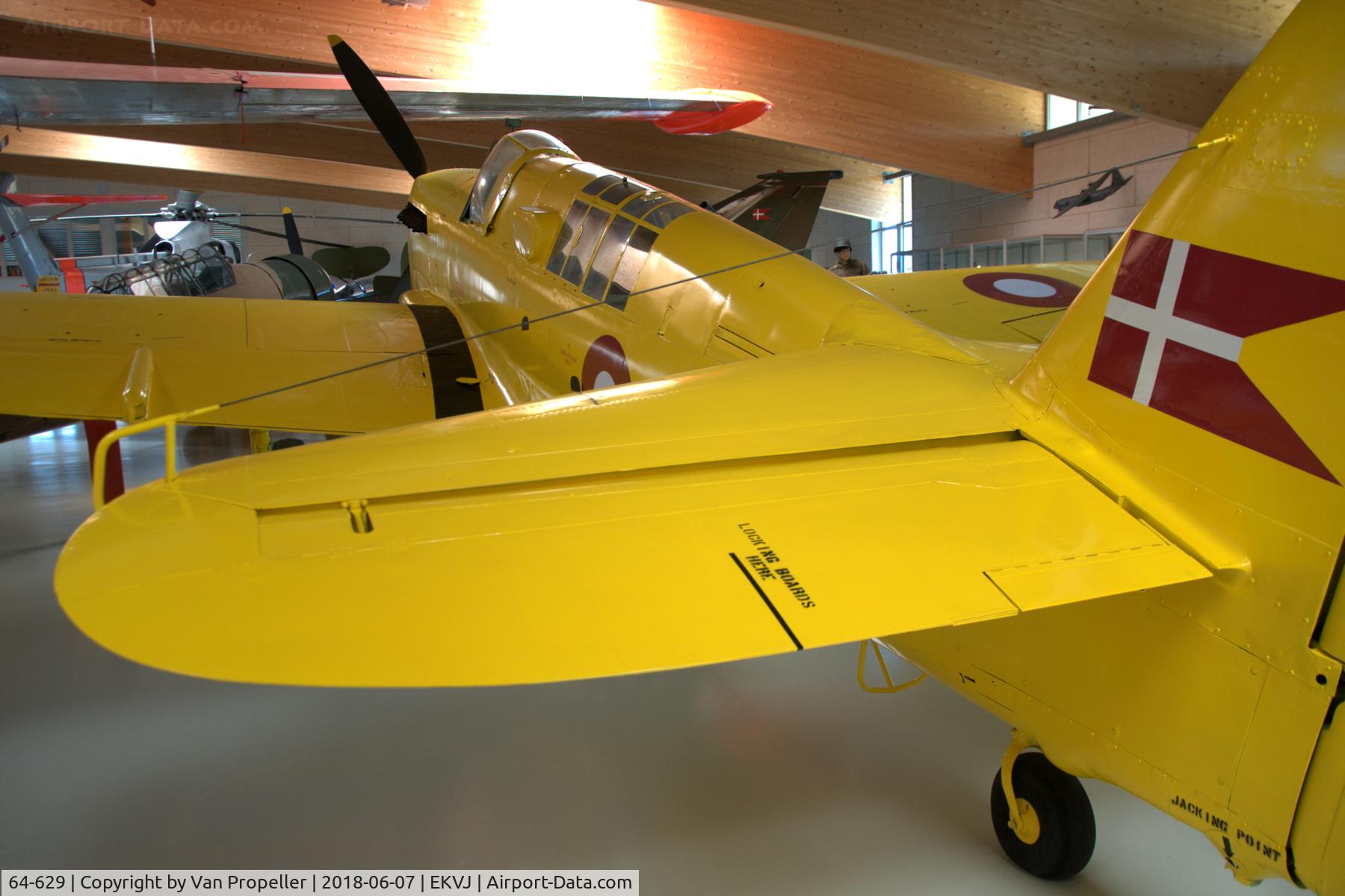 64-629, Fairey Firefly TT.1 C/N F.6121, Fairey Firefly TT. Mk.1 representing a Danish Air Force target tug in Danmarks Flymuseum at Stauning airport