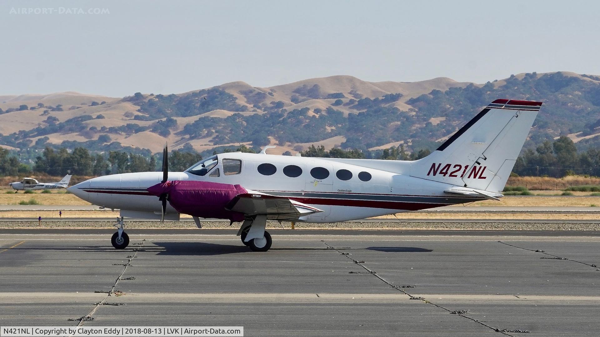 N421NL, 1977 Cessna 421C Golden Eagle C/N 421C0434, Livermore Airport California 2018.