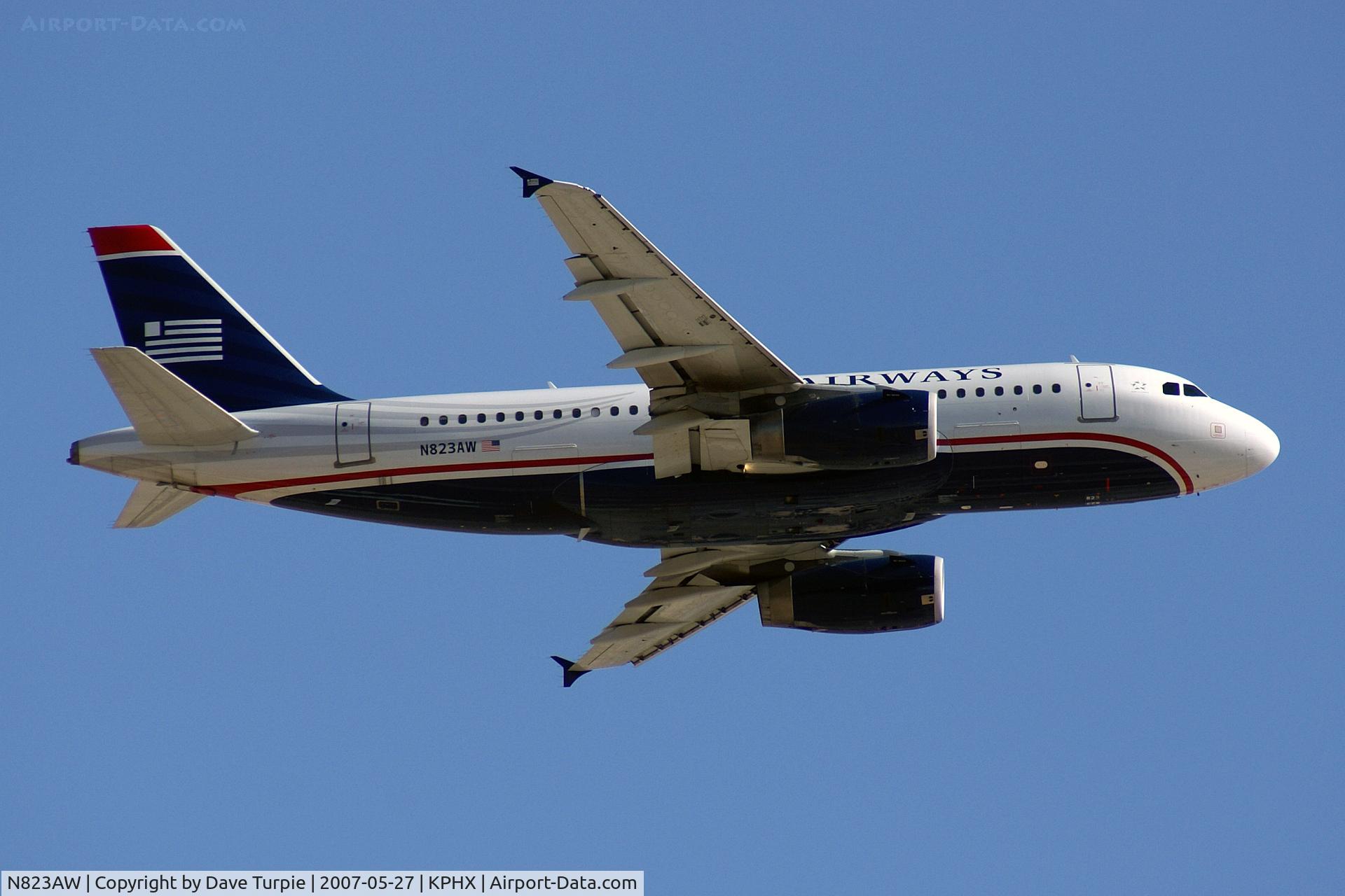 N823AW, 2001 Airbus A319-132 C/N 1463, No comment.