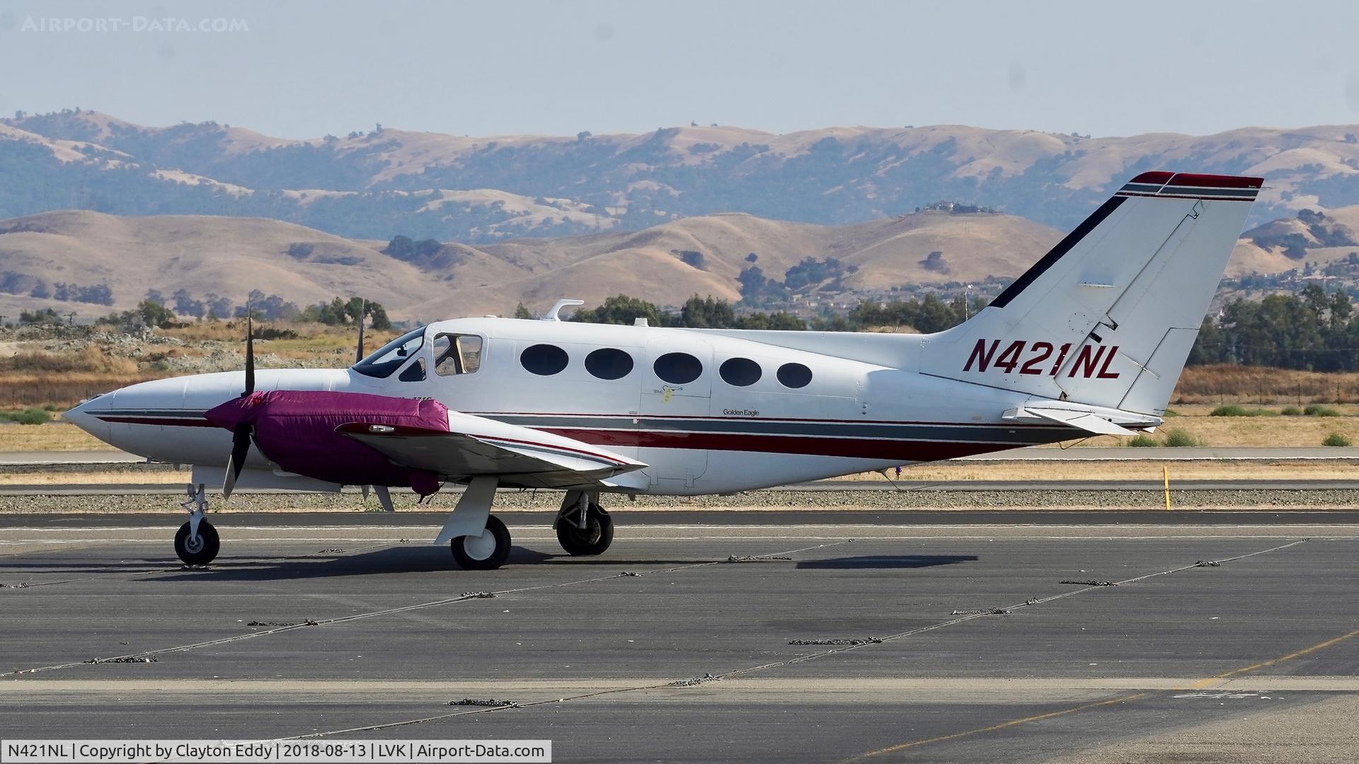 N421NL, 1977 Cessna 421C Golden Eagle C/N 421C0434, Livermore Airport California 2018.