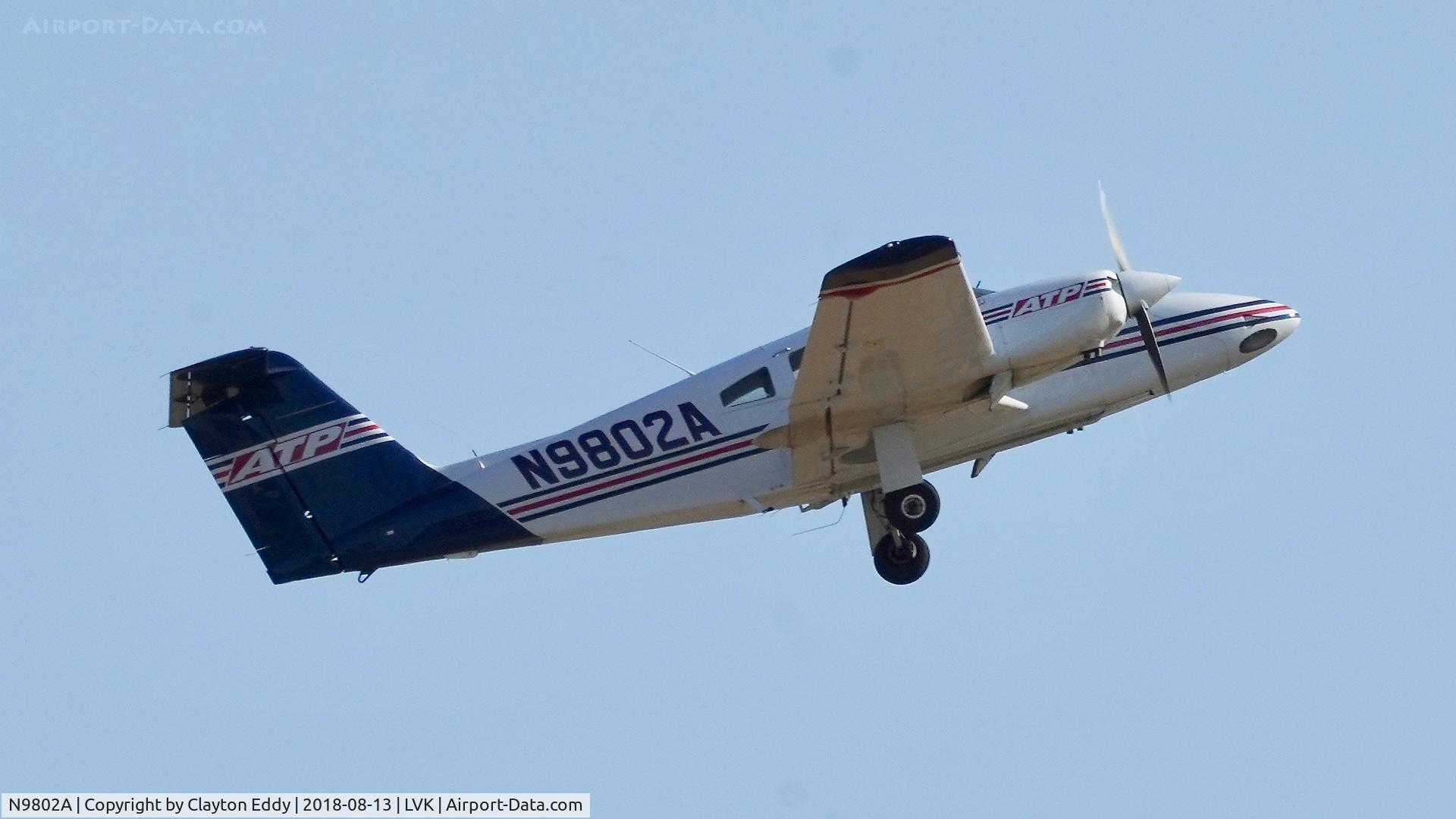 N9802A, 2008 Piper PA-44-180 Seminole C/N 4496255, Livermore Airport California 2018.