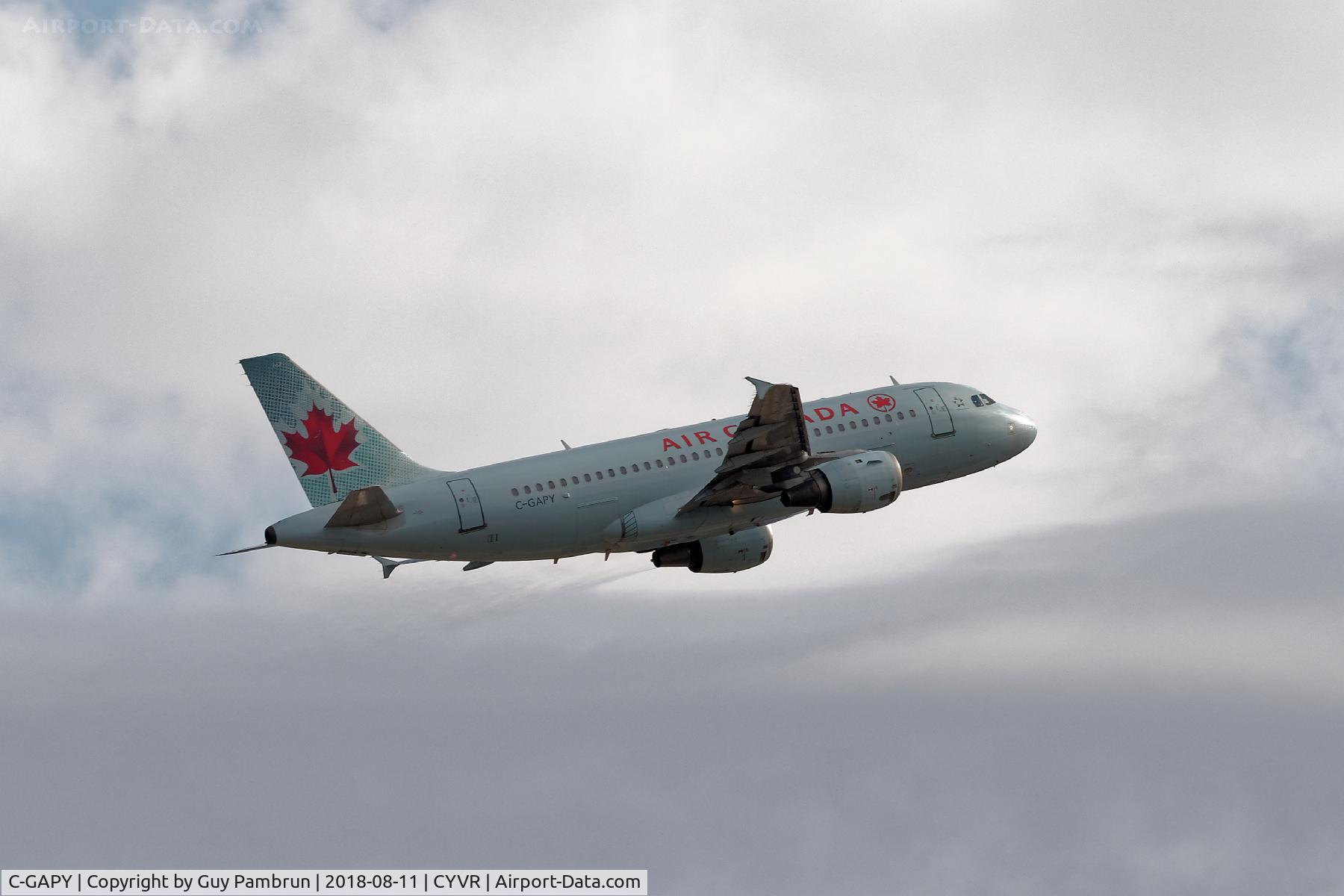 C-GAPY, 1997 Airbus A319-114 C/N 728, Takeoff