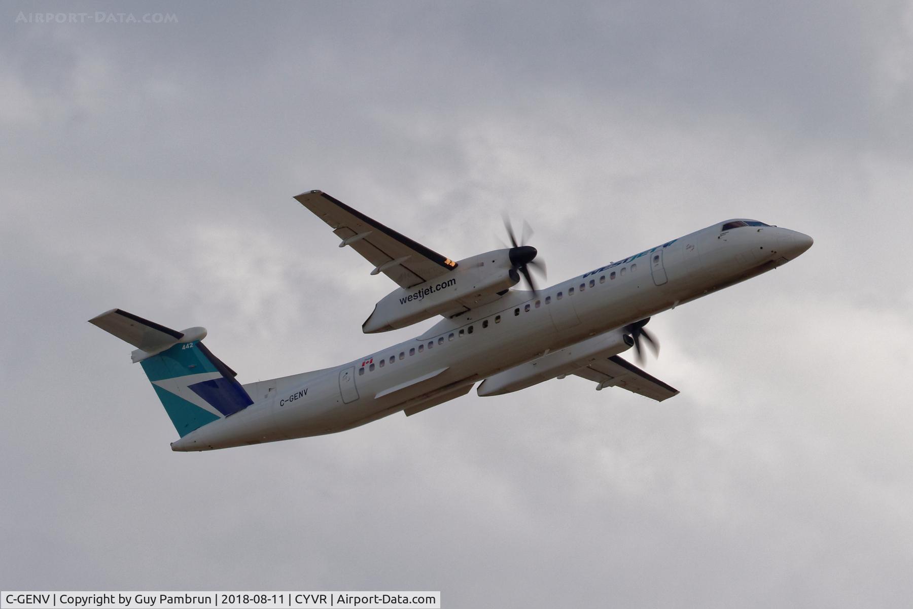 C-GENV, 2017 Bombardier DHC-8-402 Dash 8 C/N 4553, Takeoff