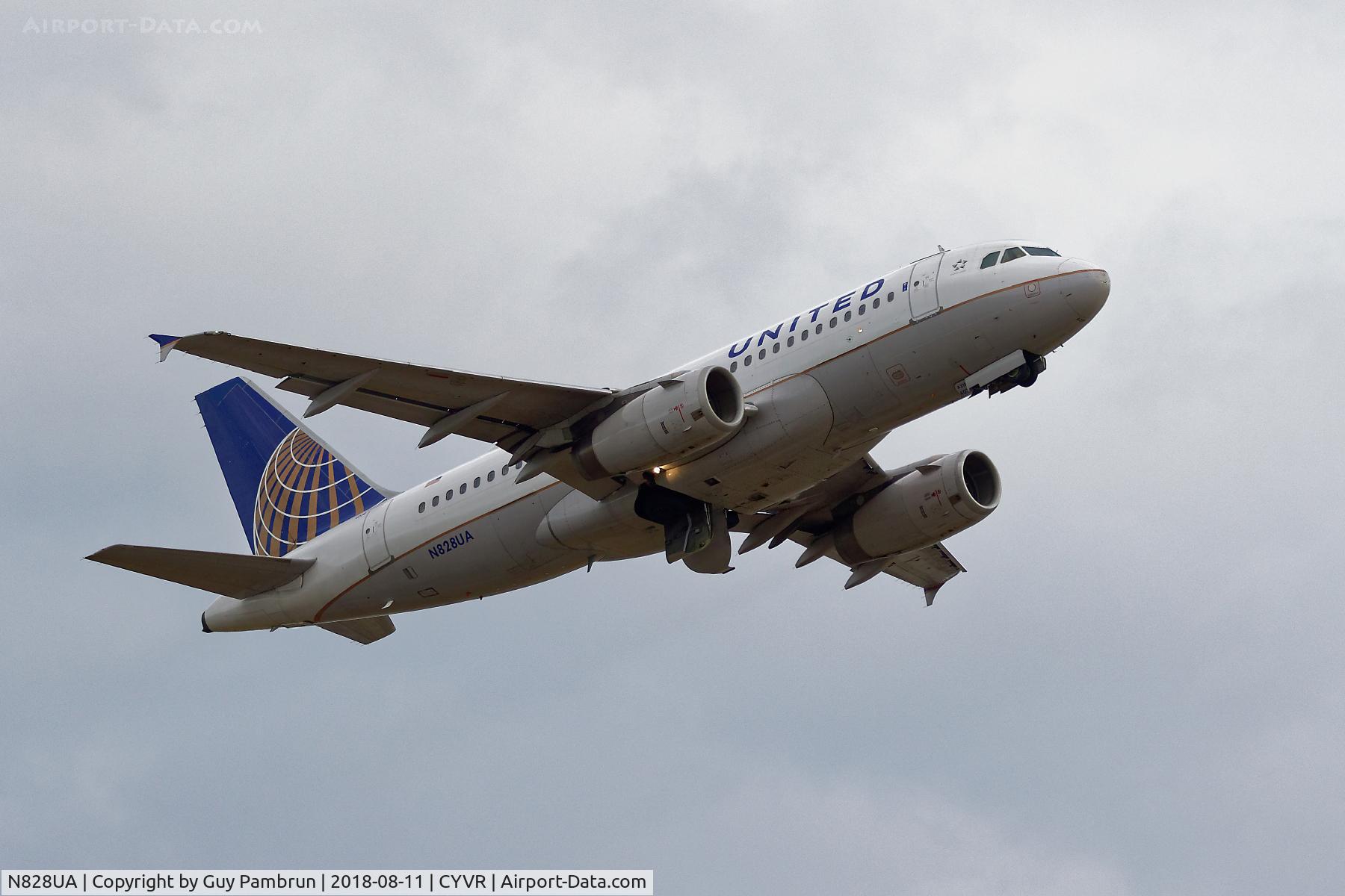 N828UA, 1999 Airbus A319-131 C/N 1031, Takeoff