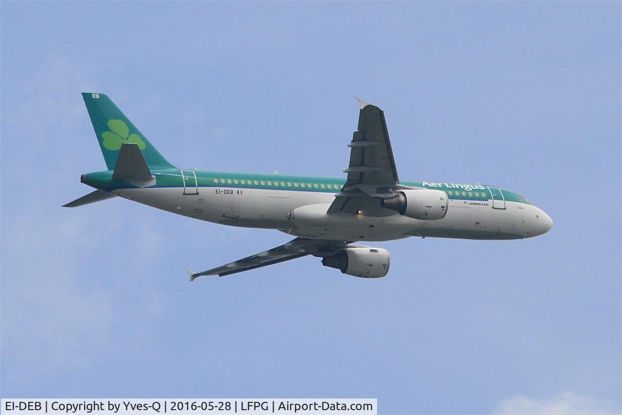 EI-DEB, 2004 Airbus A320-214 C/N 2206, Airbus A320-214, Take off rwy 06R, Roissy Charles De Gaulle airport (LFPG-CDG)