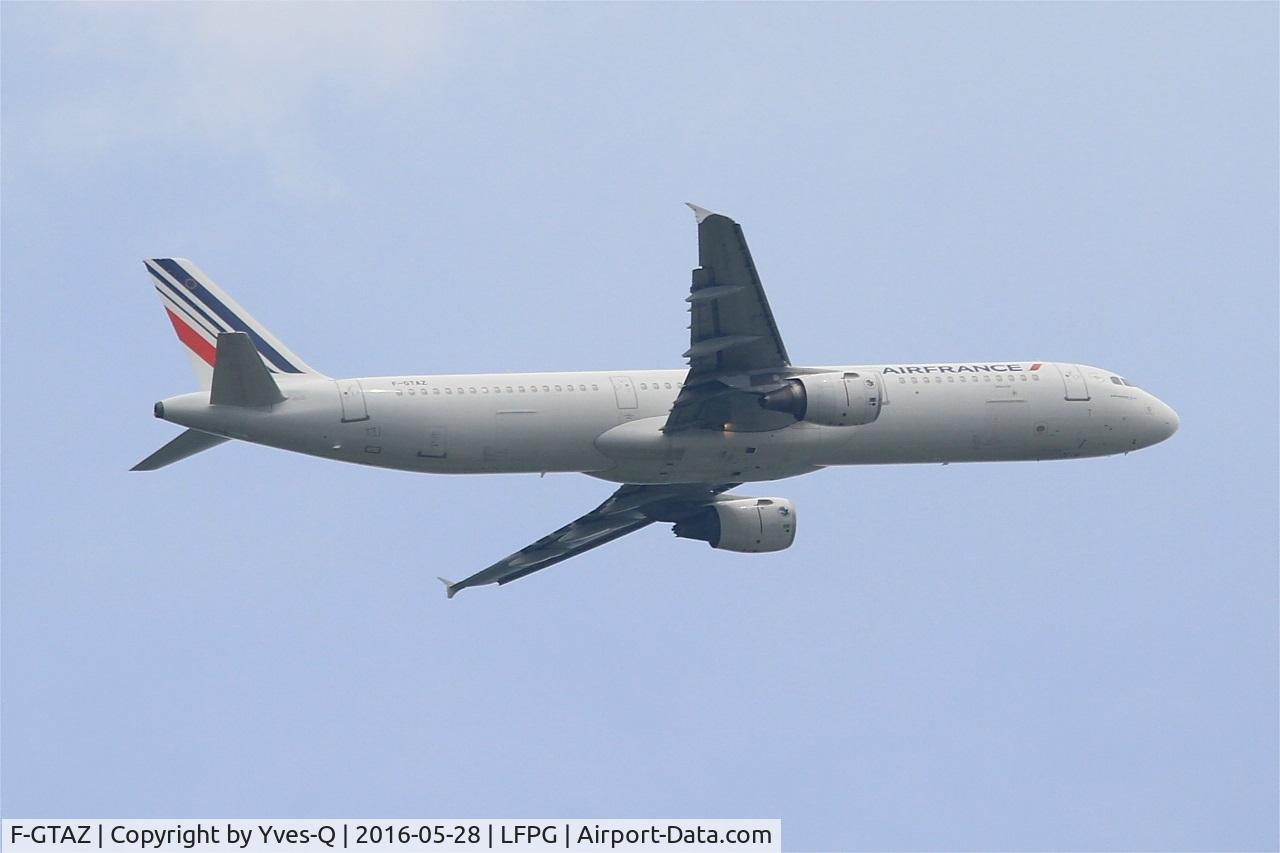 F-GTAZ, 2011 Airbus A321-212 C/N 4901, Airbus A321-212, Take off rwy 06R, Roissy Charles De Gaulle airport (LFPG-CDG)