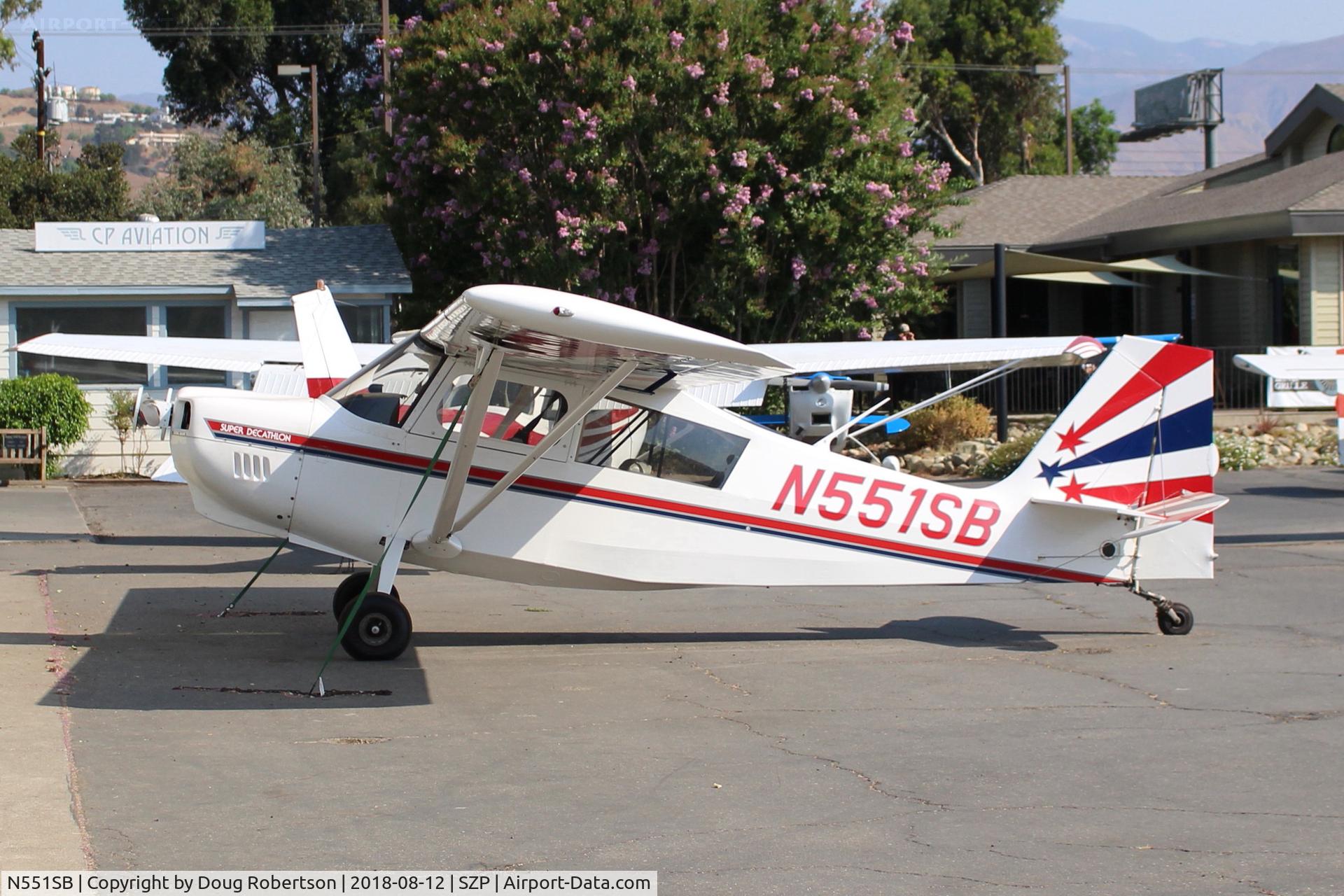 N551SB, 2006 American Champion 8KCAB Super Decathlon C/N 1017-2006, 2006 American Champion 8KCAB SUPER DECATHLON, Lycoming AEIO-360 180 Hp