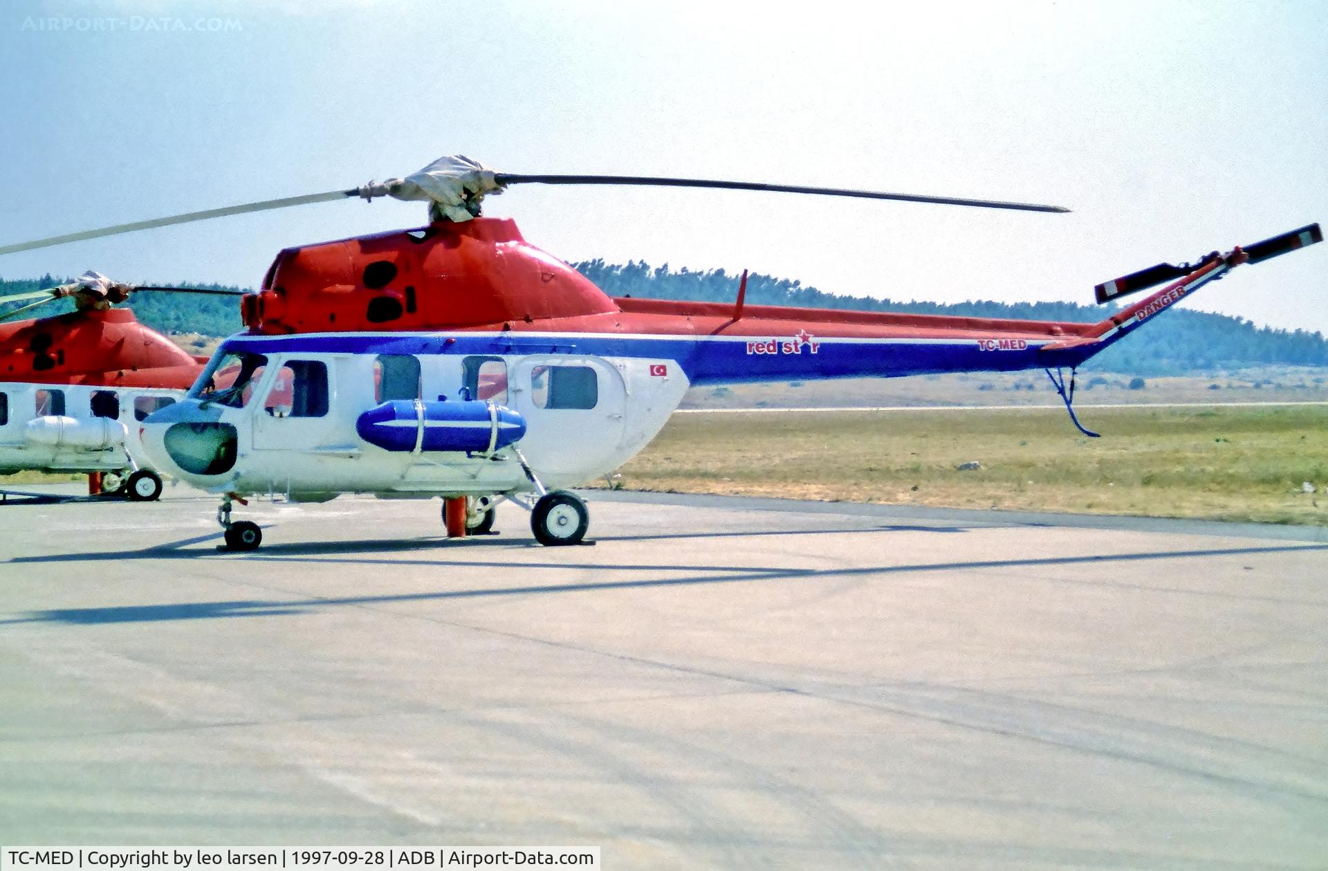 TC-MED, 1988 WSK Swidnik Mi-2 C/N 5210126 027, Izmir 28.9.1997