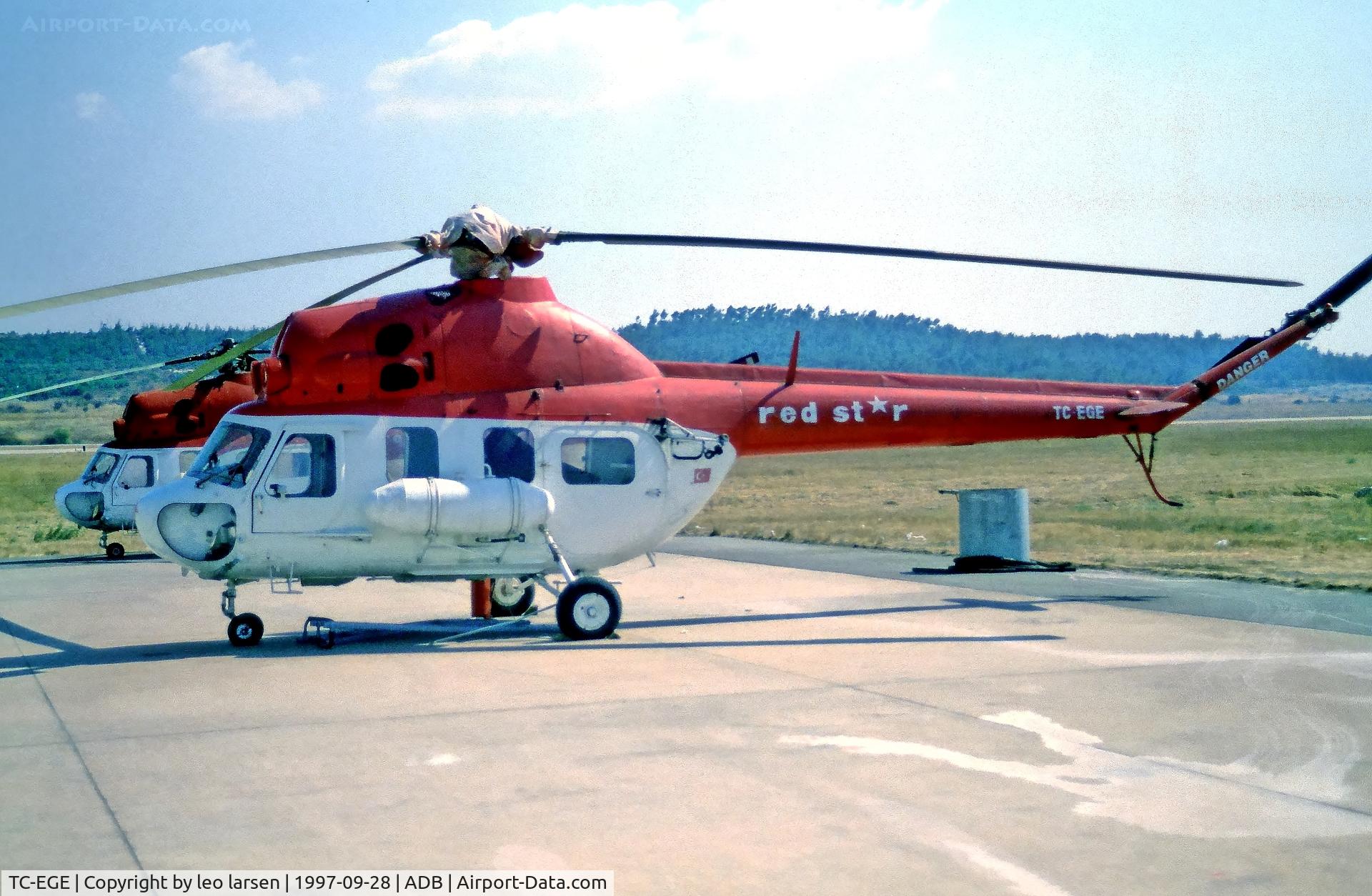 TC-EGE, 1989 WSK Swidnik Mi-2 C/N 5210725 098, Izmir 28.9.1997