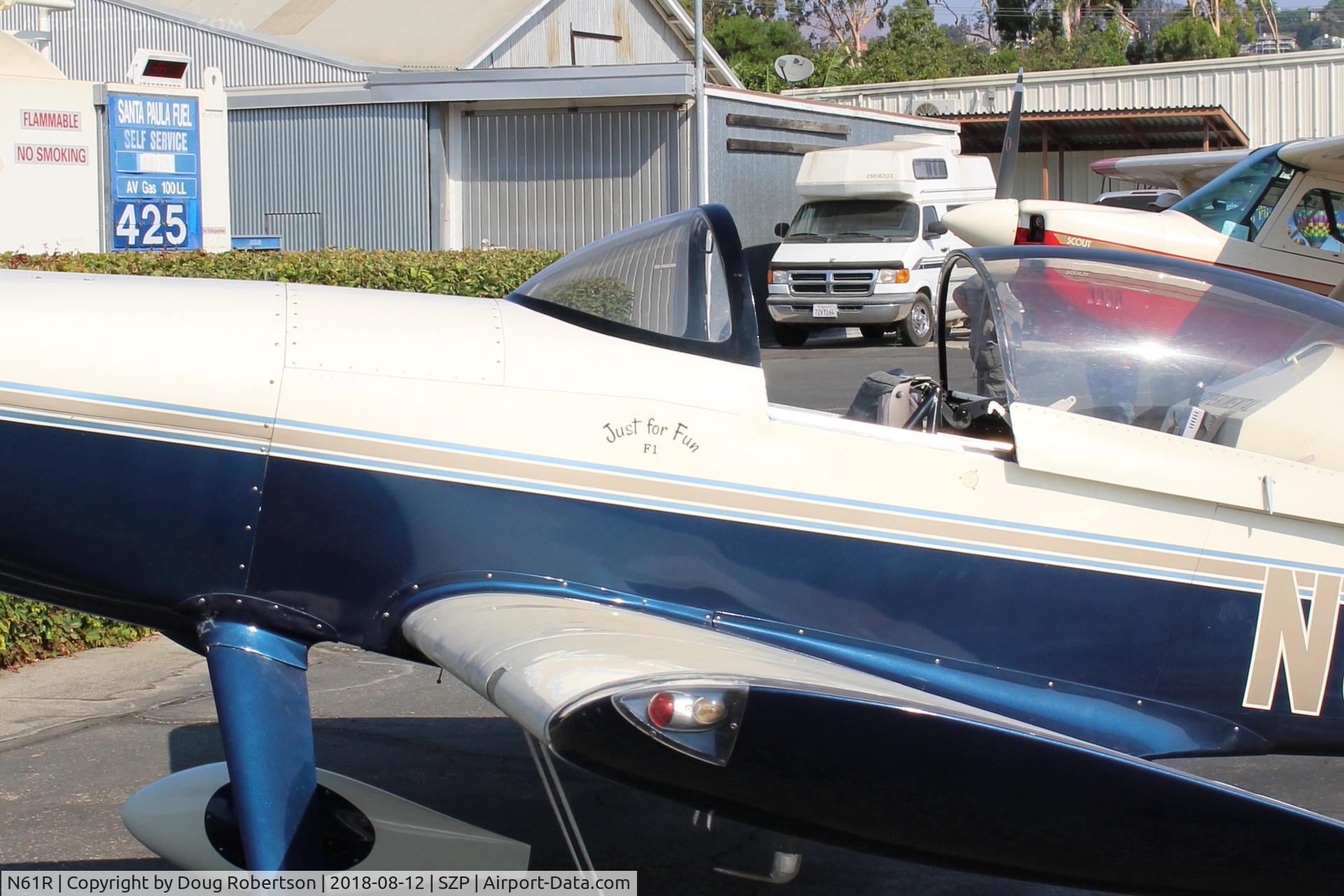 N61R, 2003 Team Rocket F1 Rocket C/N 70, 2003 Team Rocket F-1 ROCKET 'Just for Fun F-1', Lycoming IO-540 260 Hp