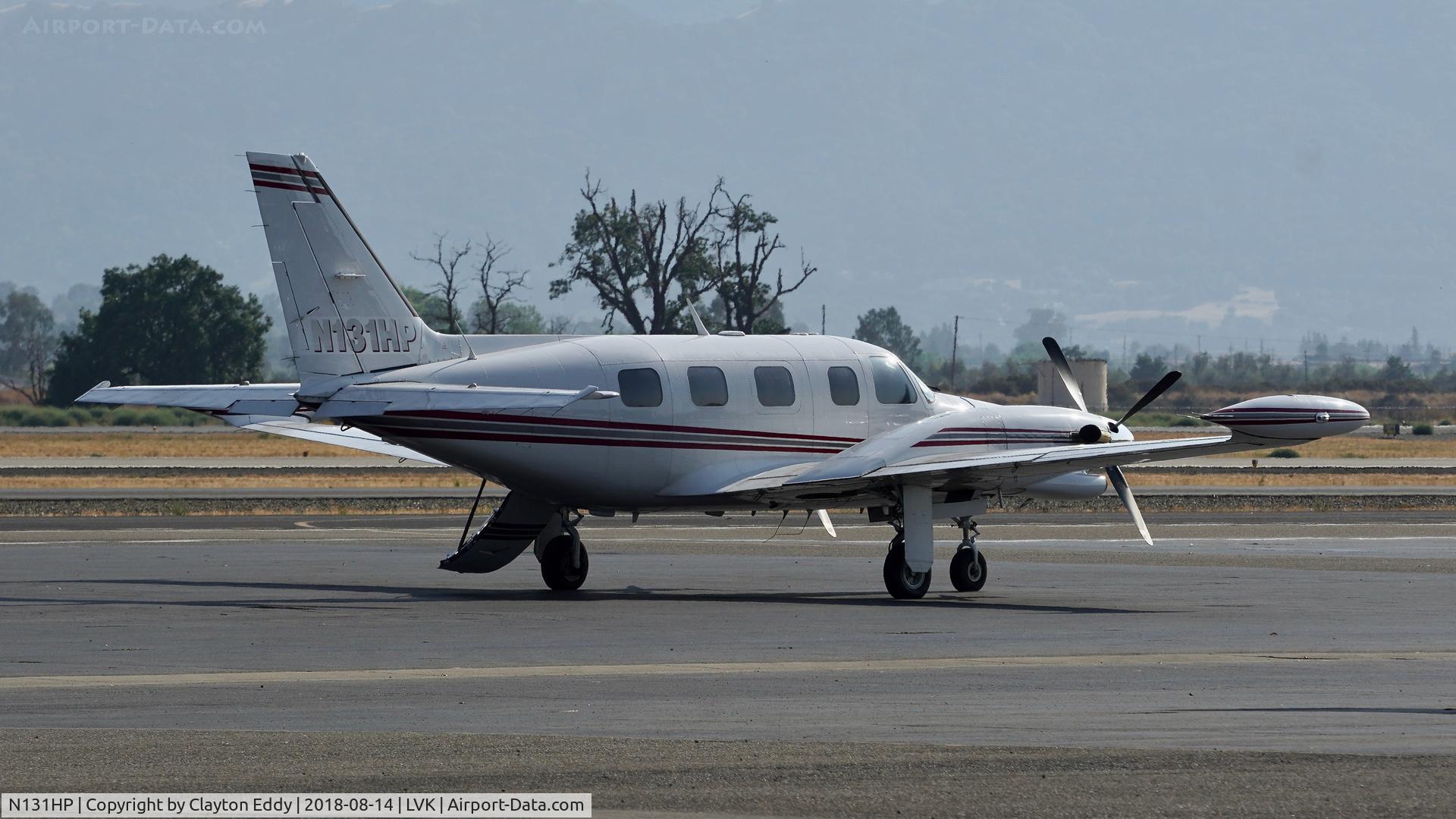 N131HP, 1981 Piper PA-31T2 Cheyenne IIXL C/N 31T-8166018, Livermore Airport California 2018.